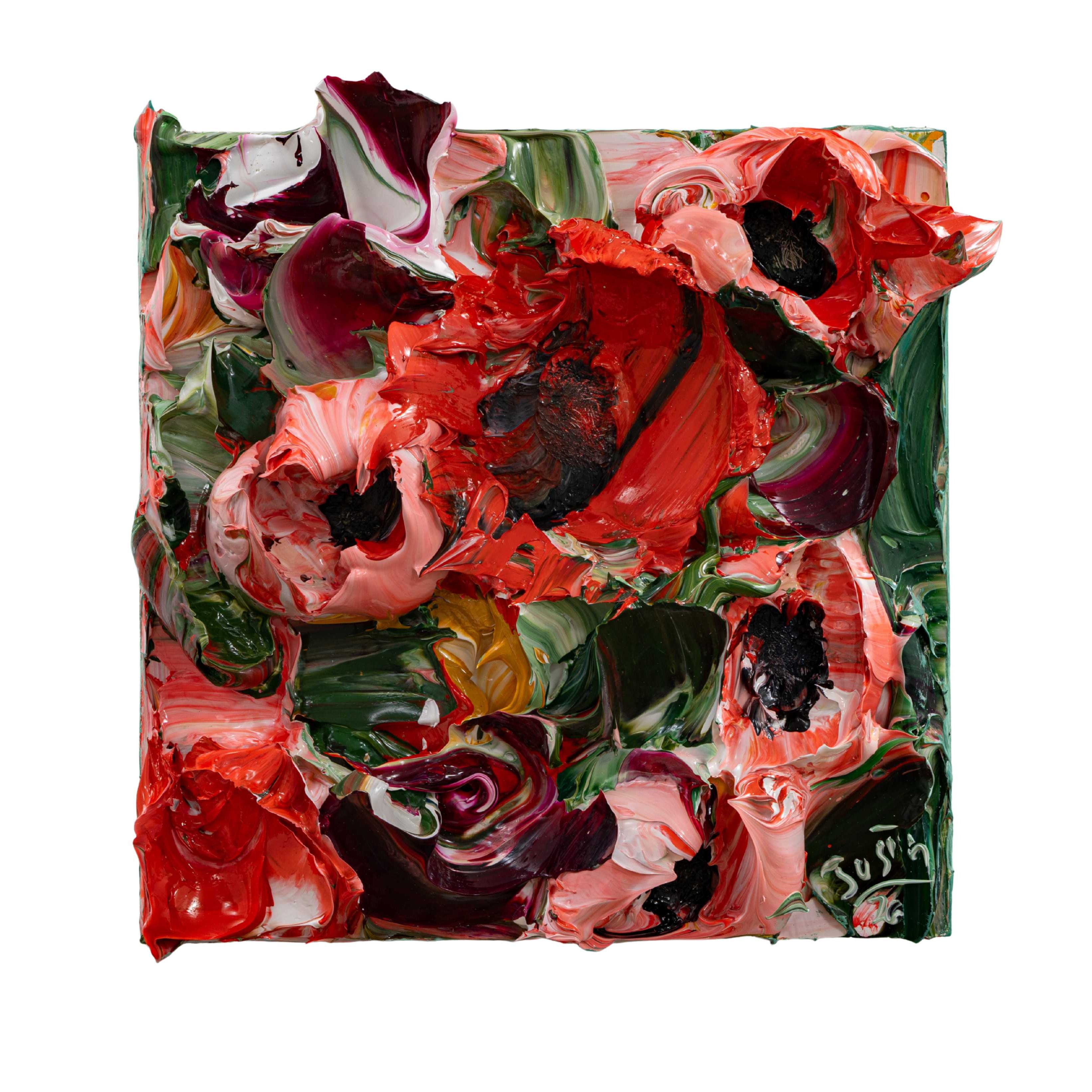 Abstract Floral Succulent 12x12 - 121 – Justin Gaffrey
