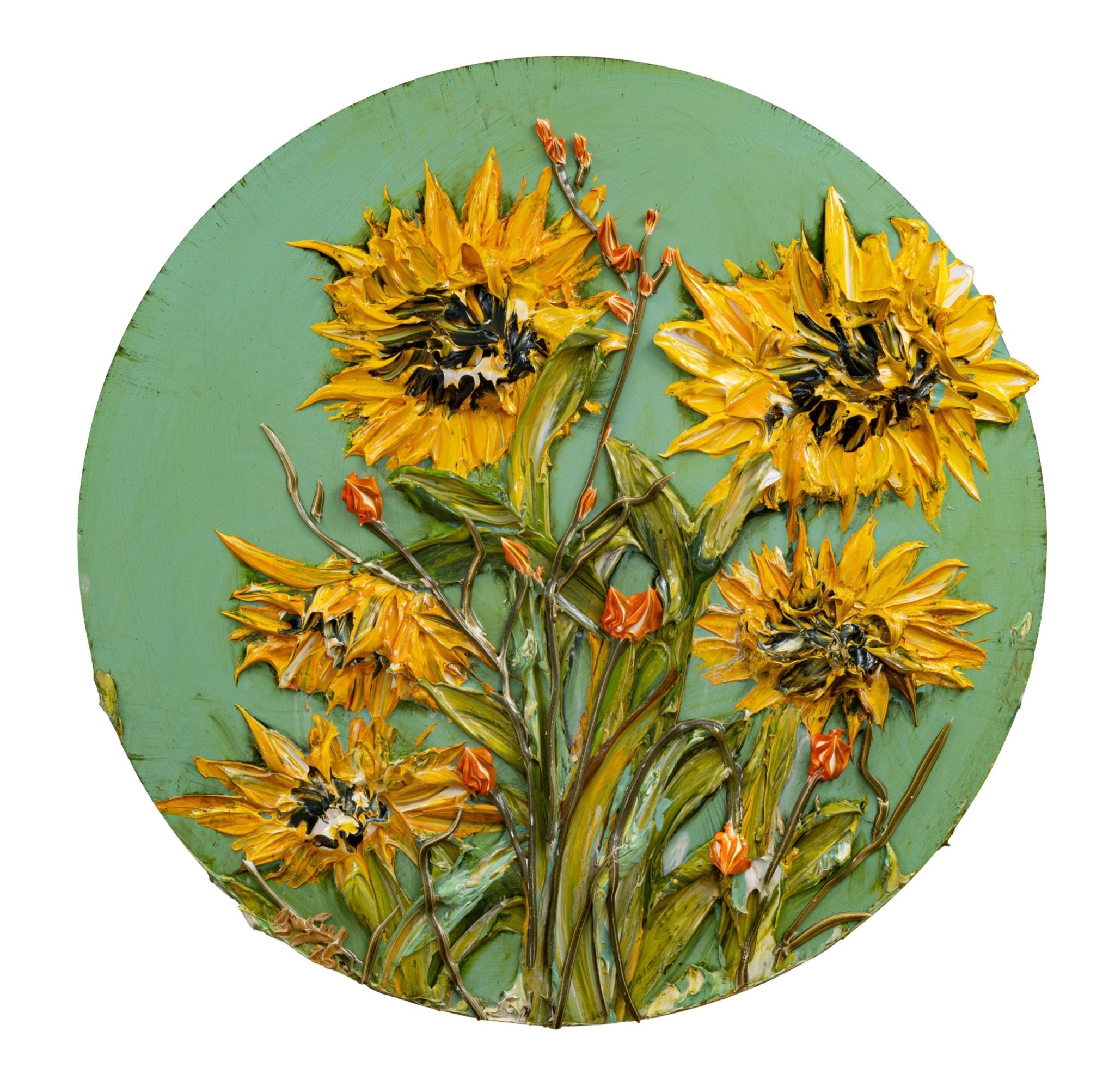 Summer Sunflowers 30x30x2 – Justin Gaffrey