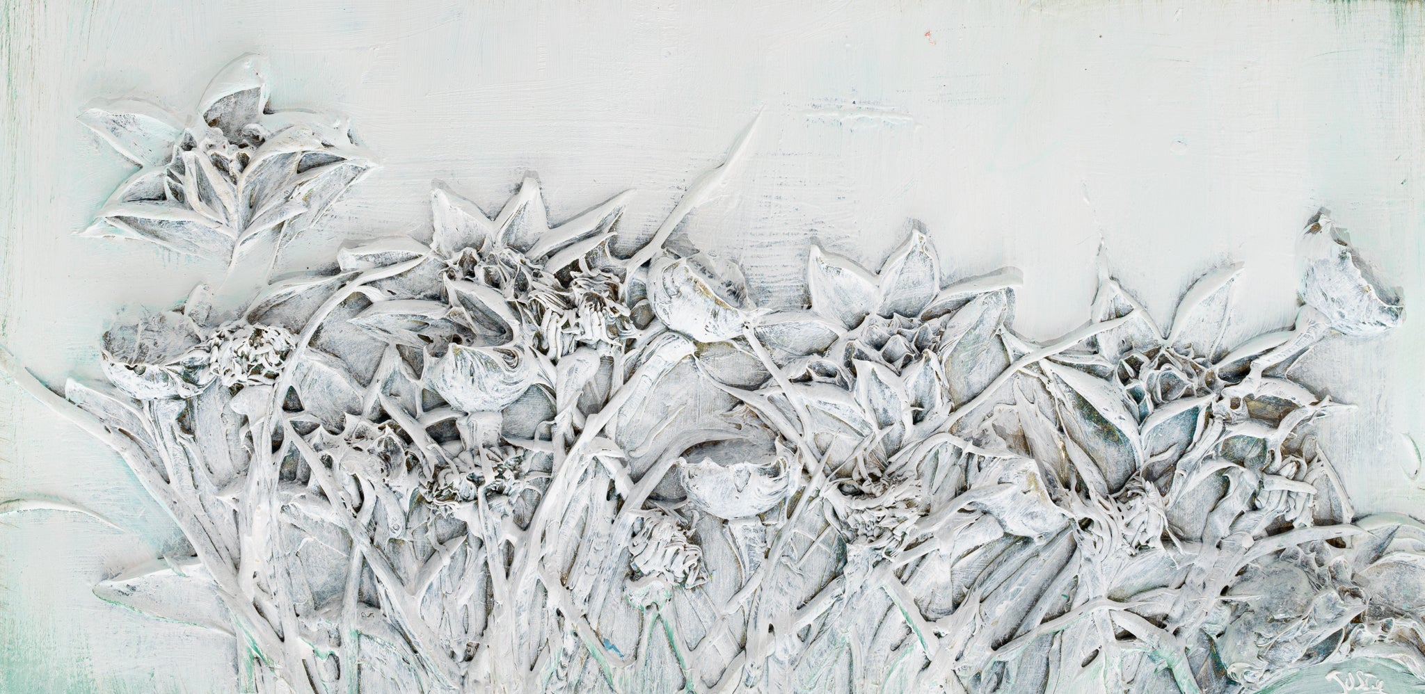 Monochromatic Floral, 48x24 – Justin Gaffrey