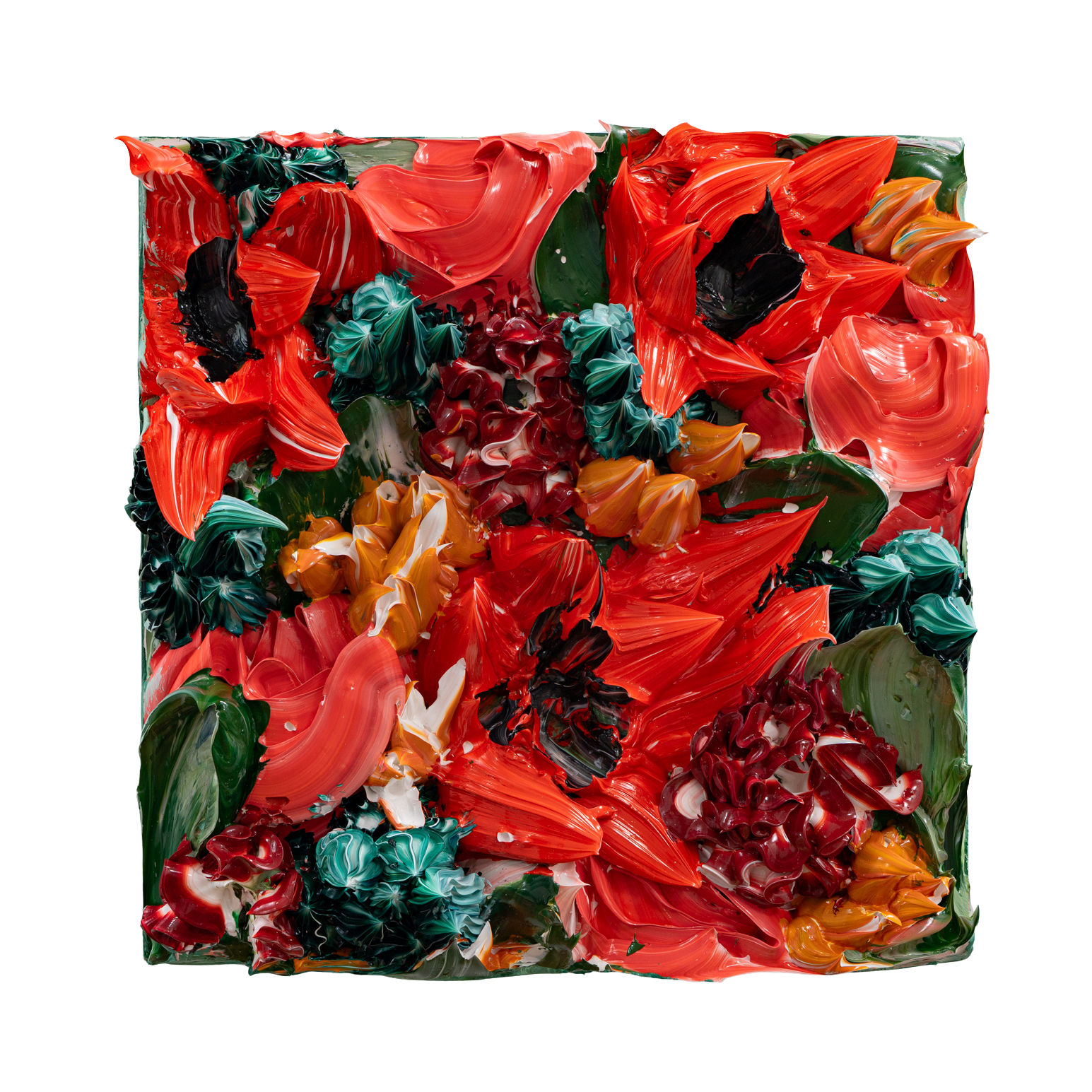 succulent abstract Abstract Floral Succulent 12x12