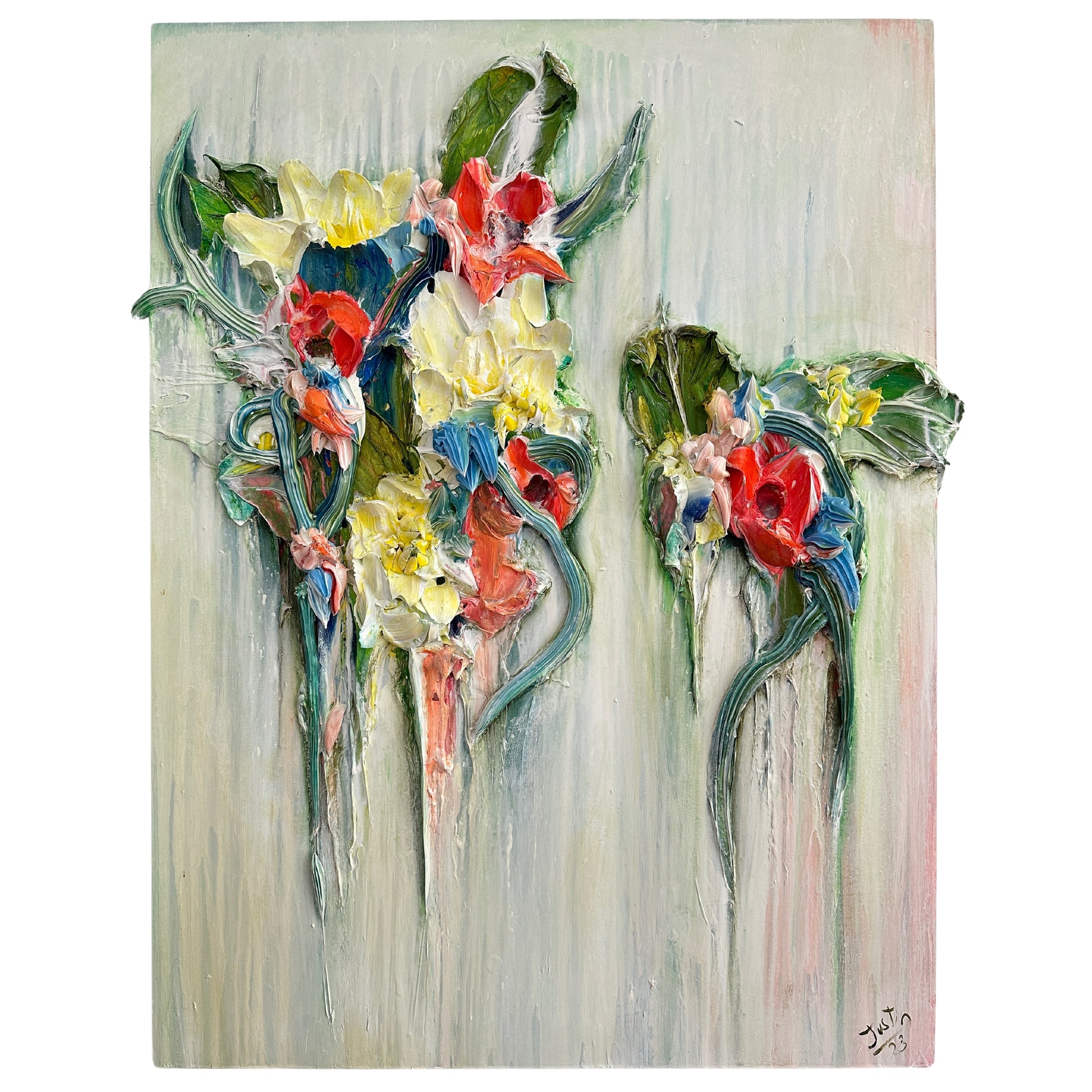 LOT 24 - Abstract Floral, 30x40