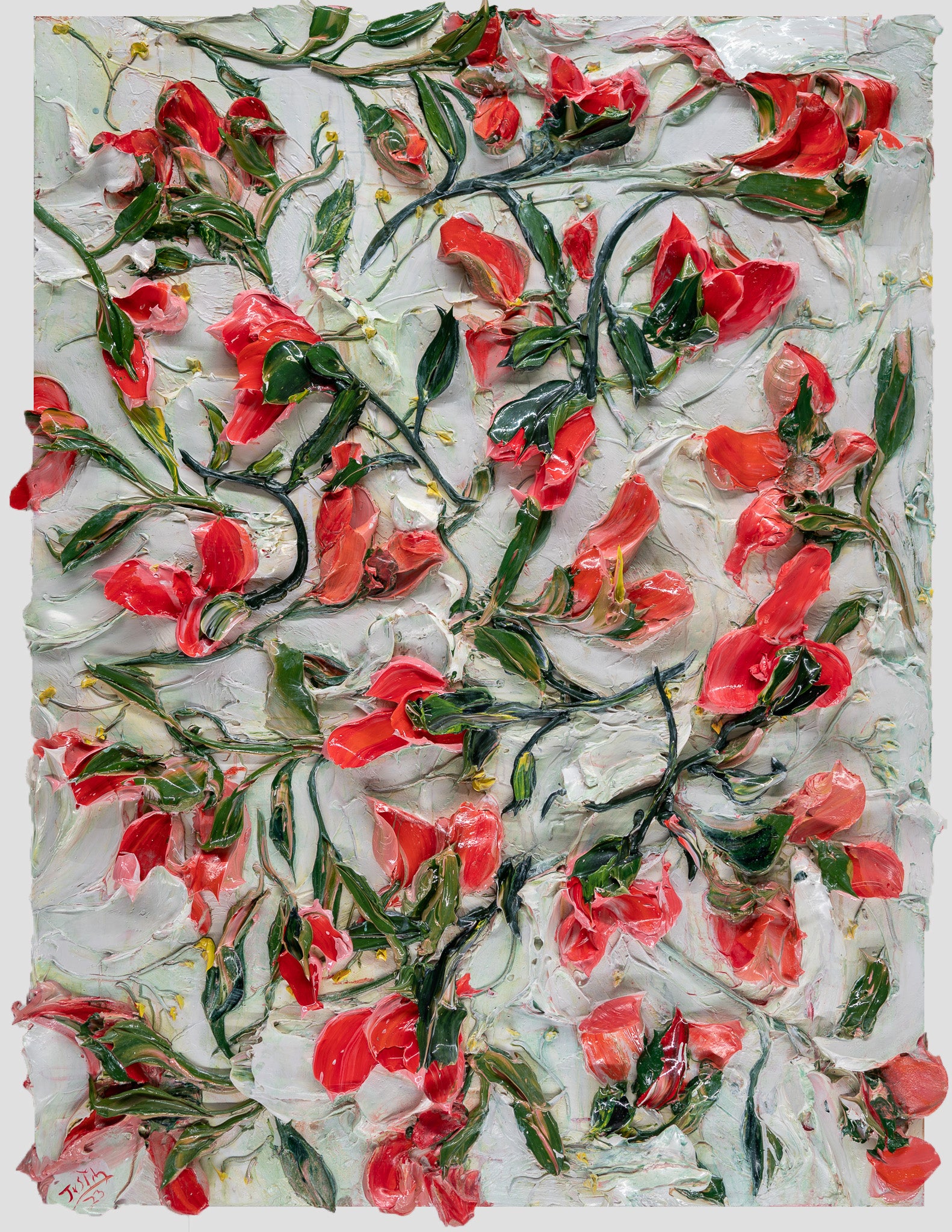 Damask Floral, 36x48