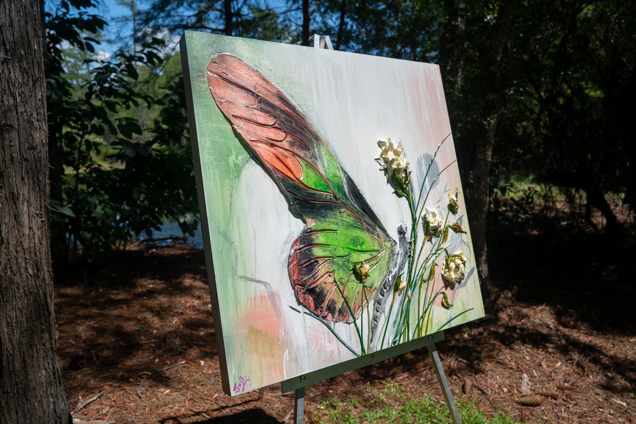 Resting Butterfly, 36x36