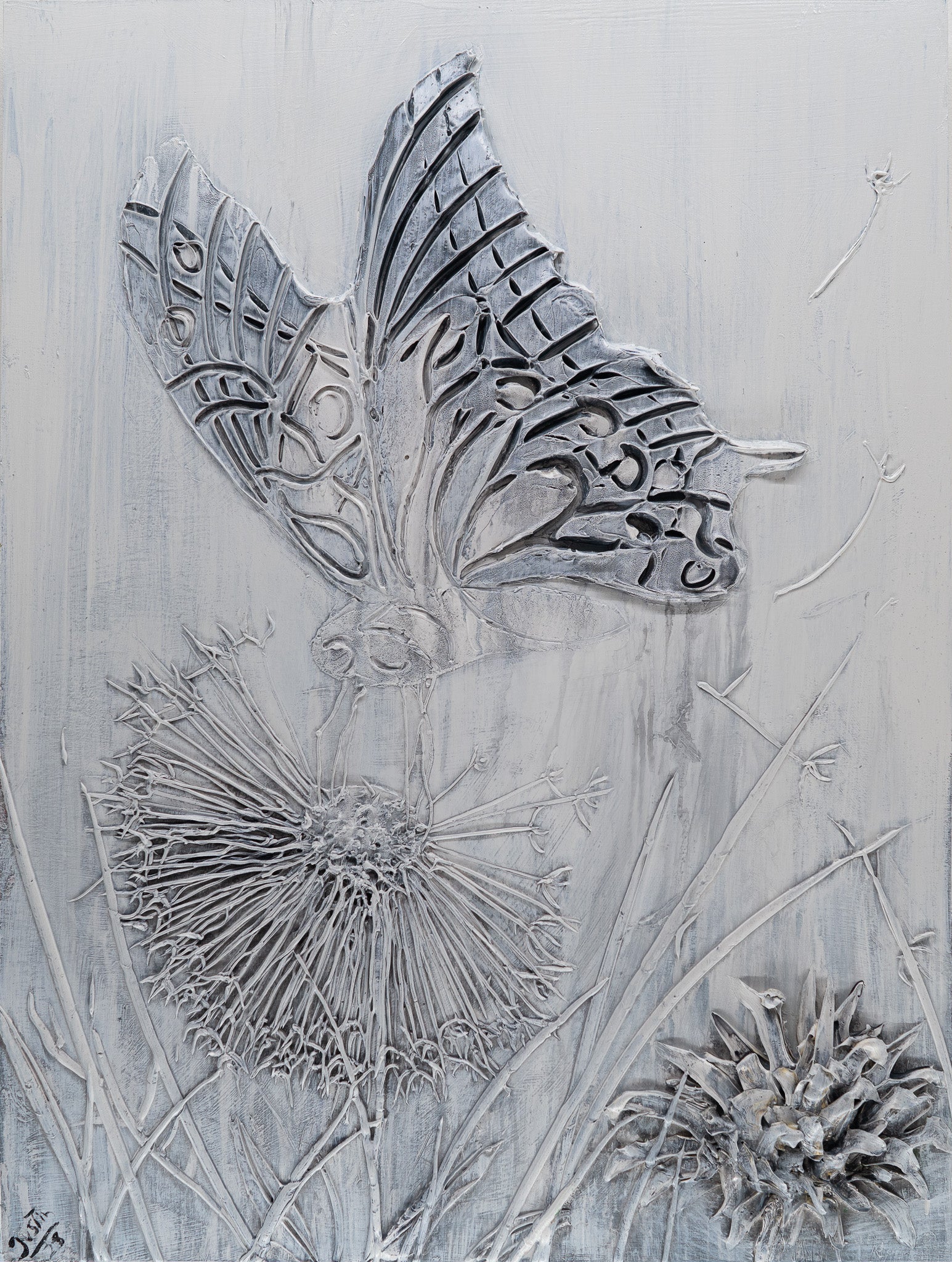 Dandelion Butterfly, 36x48