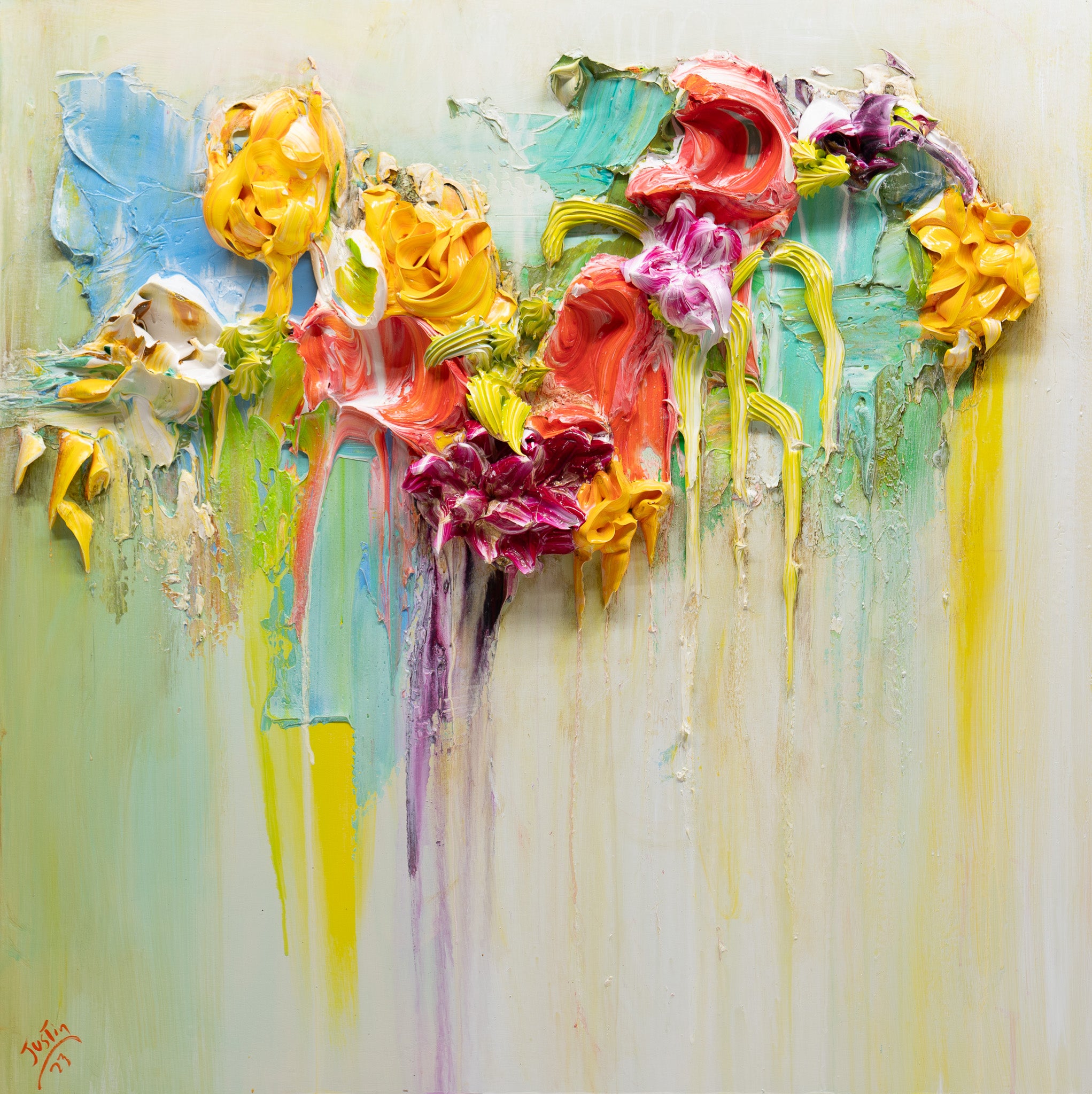 Abstract Floral 08, 36x36