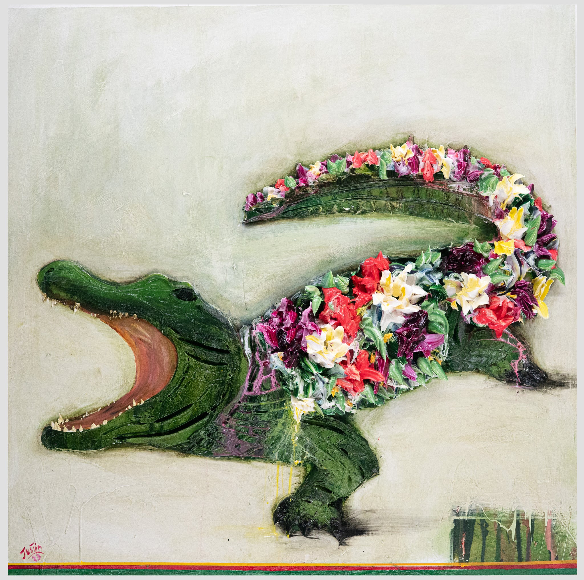 Ikebana Flosculous Alligator, 48x48