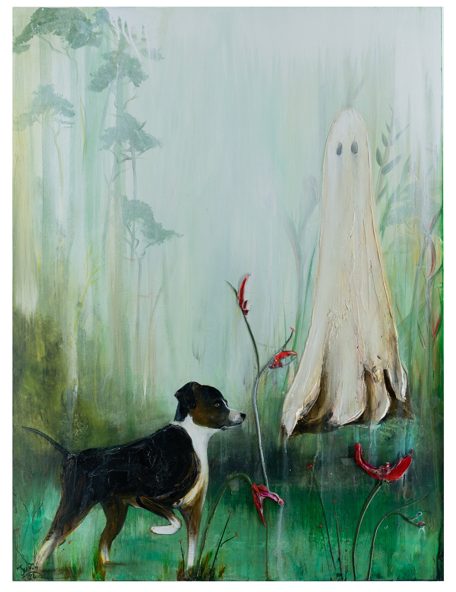 Jeremy Sees A Ghost, 36x48