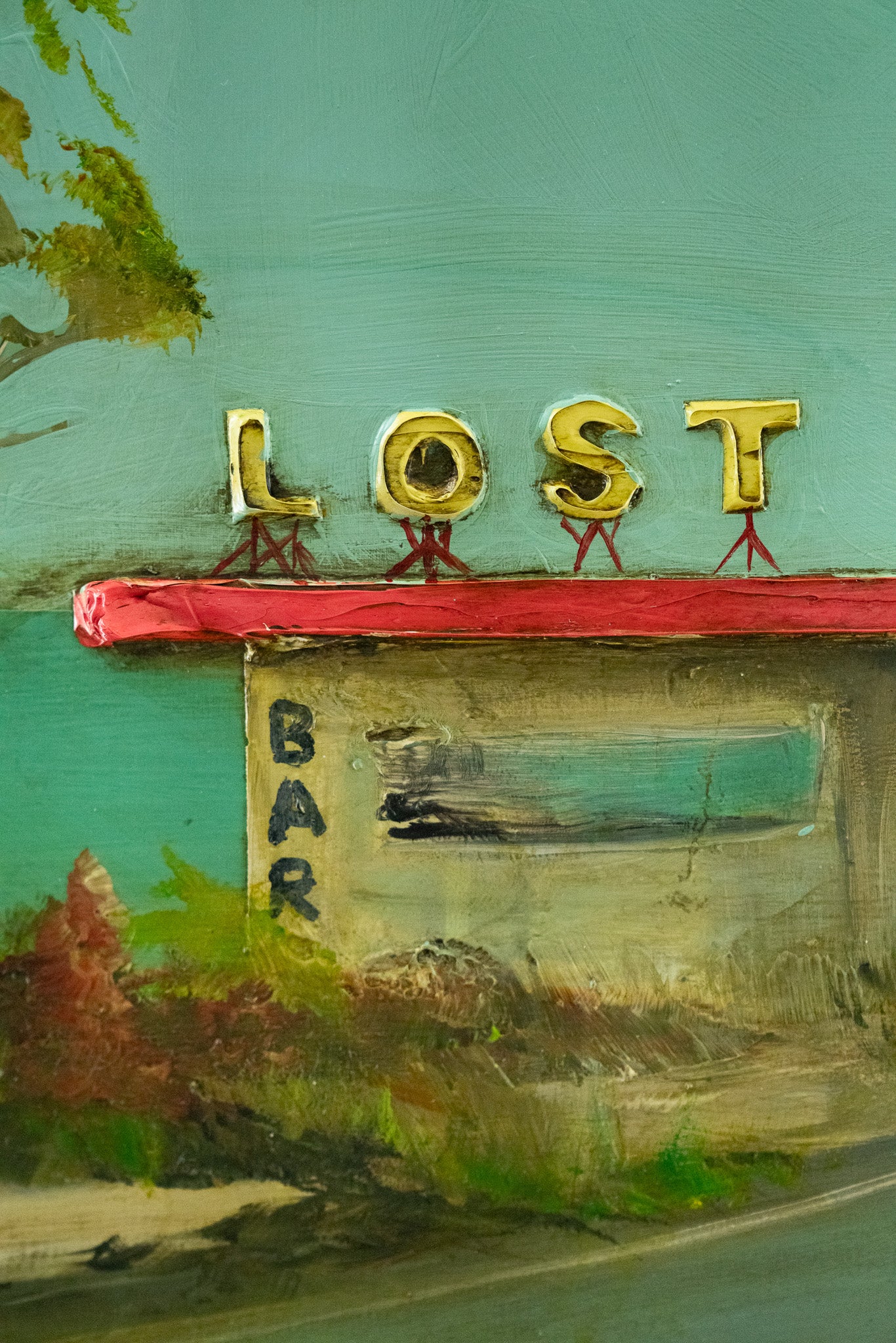 Lost Bear Bar, 36x36