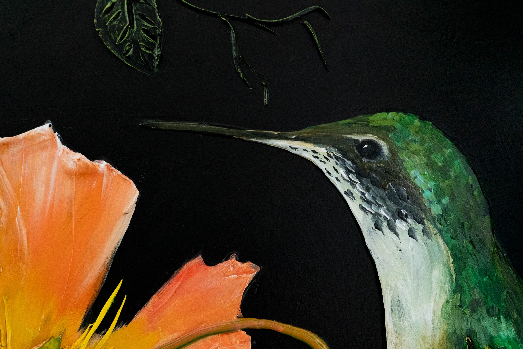 Hummingbird Rests, 40x30