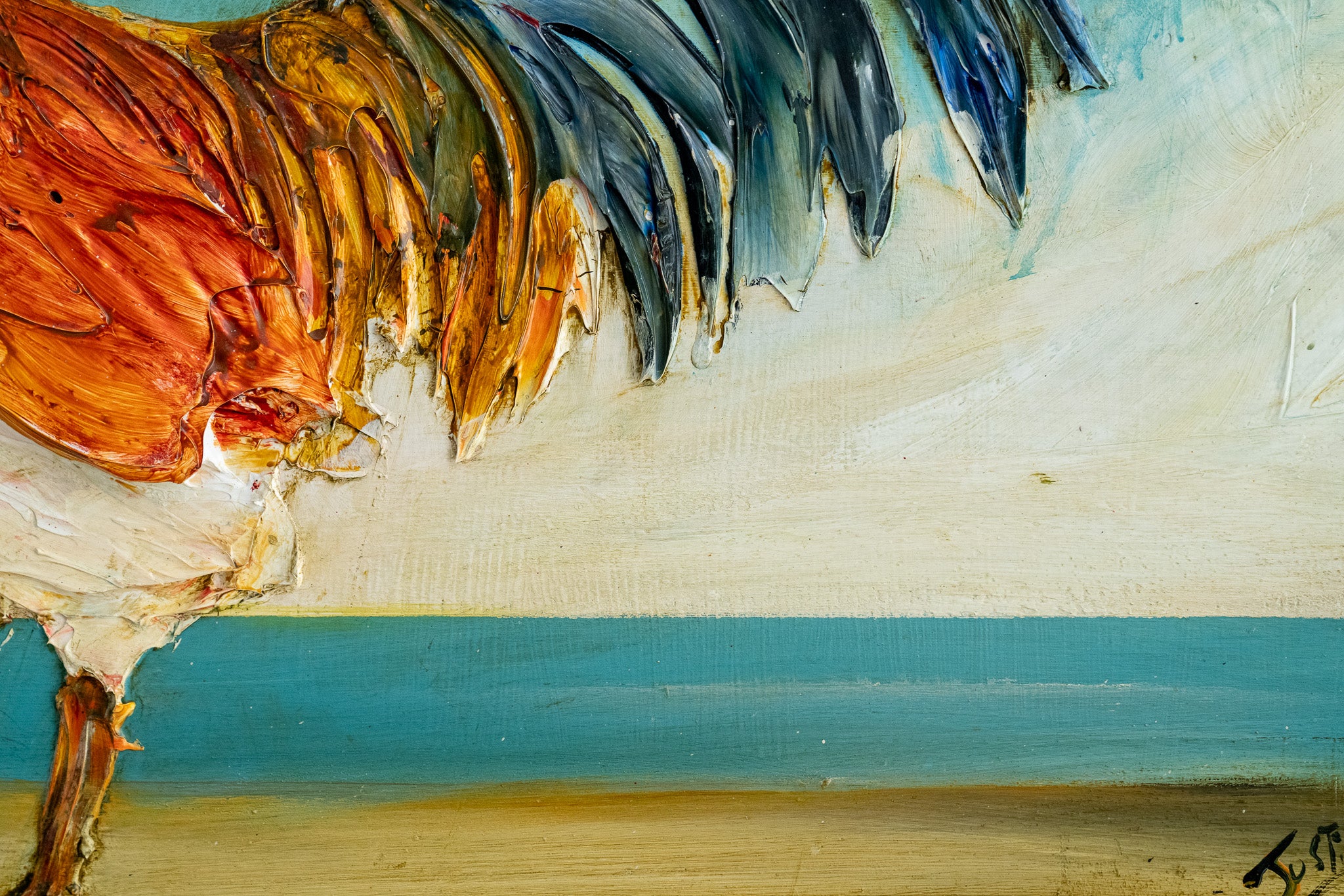 Seaside Rooster, 60x30