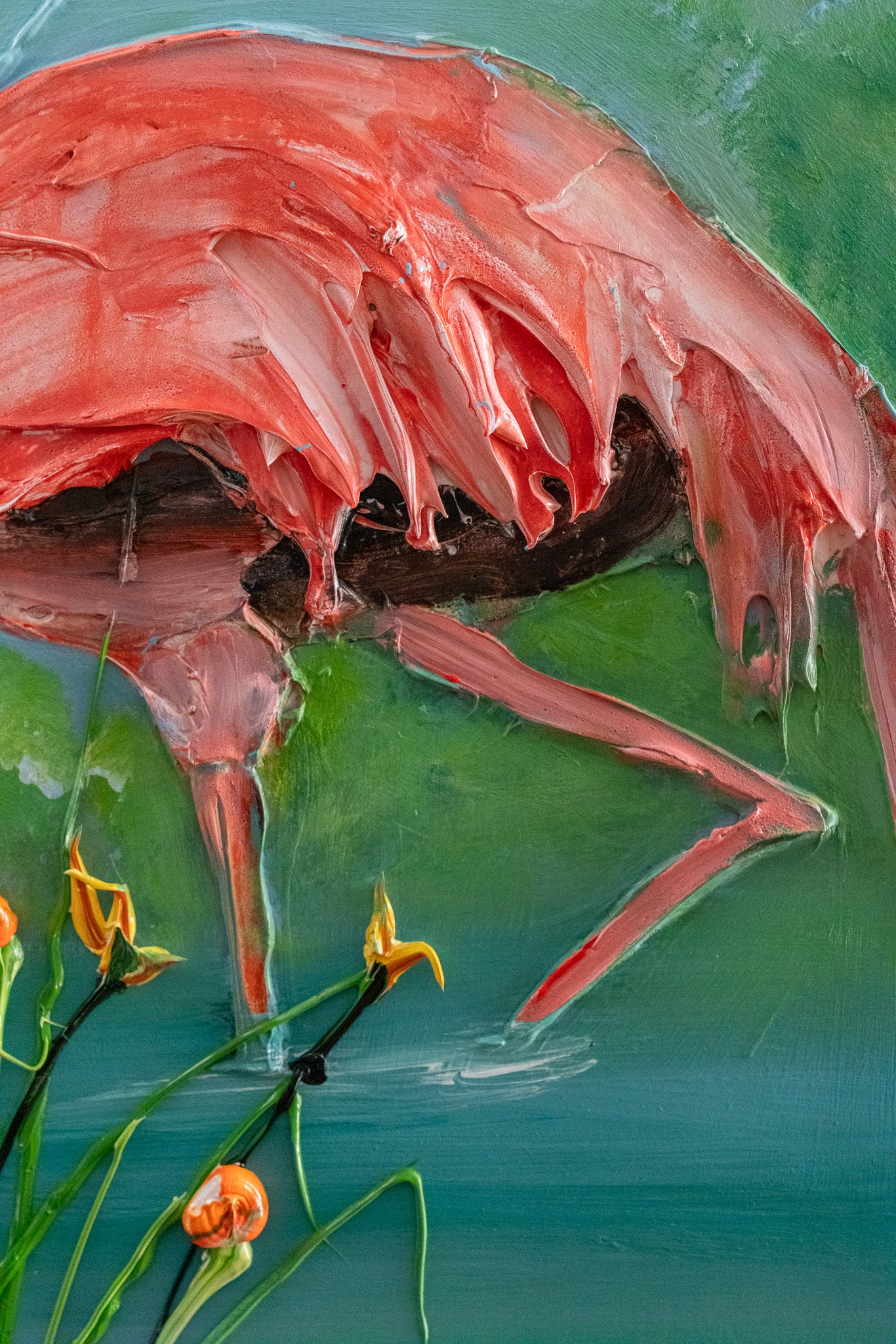 Wading Flamingo, 24x36