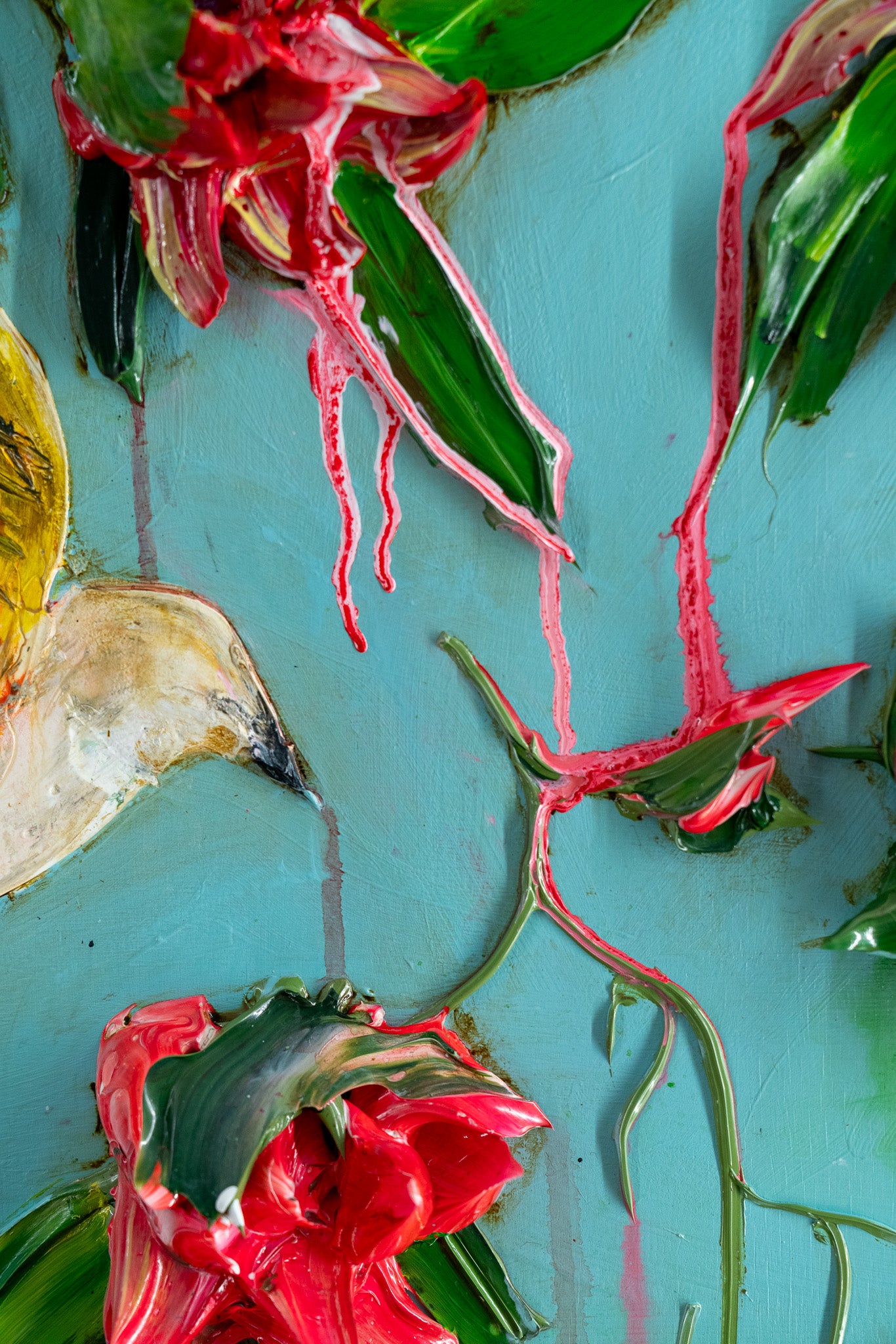 Flycatchers and Calycanthus, 36x36