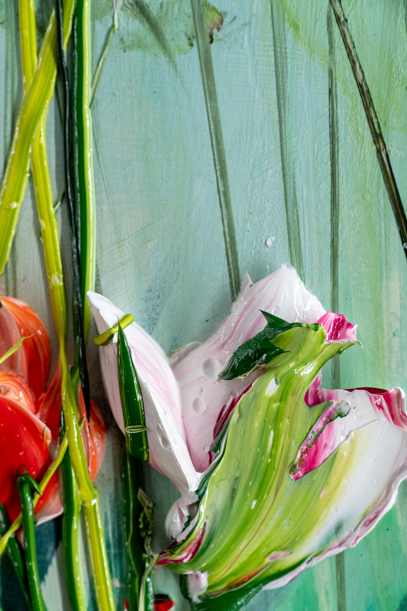 Coastal Floral 03, 36x36 – Justin Gaffrey