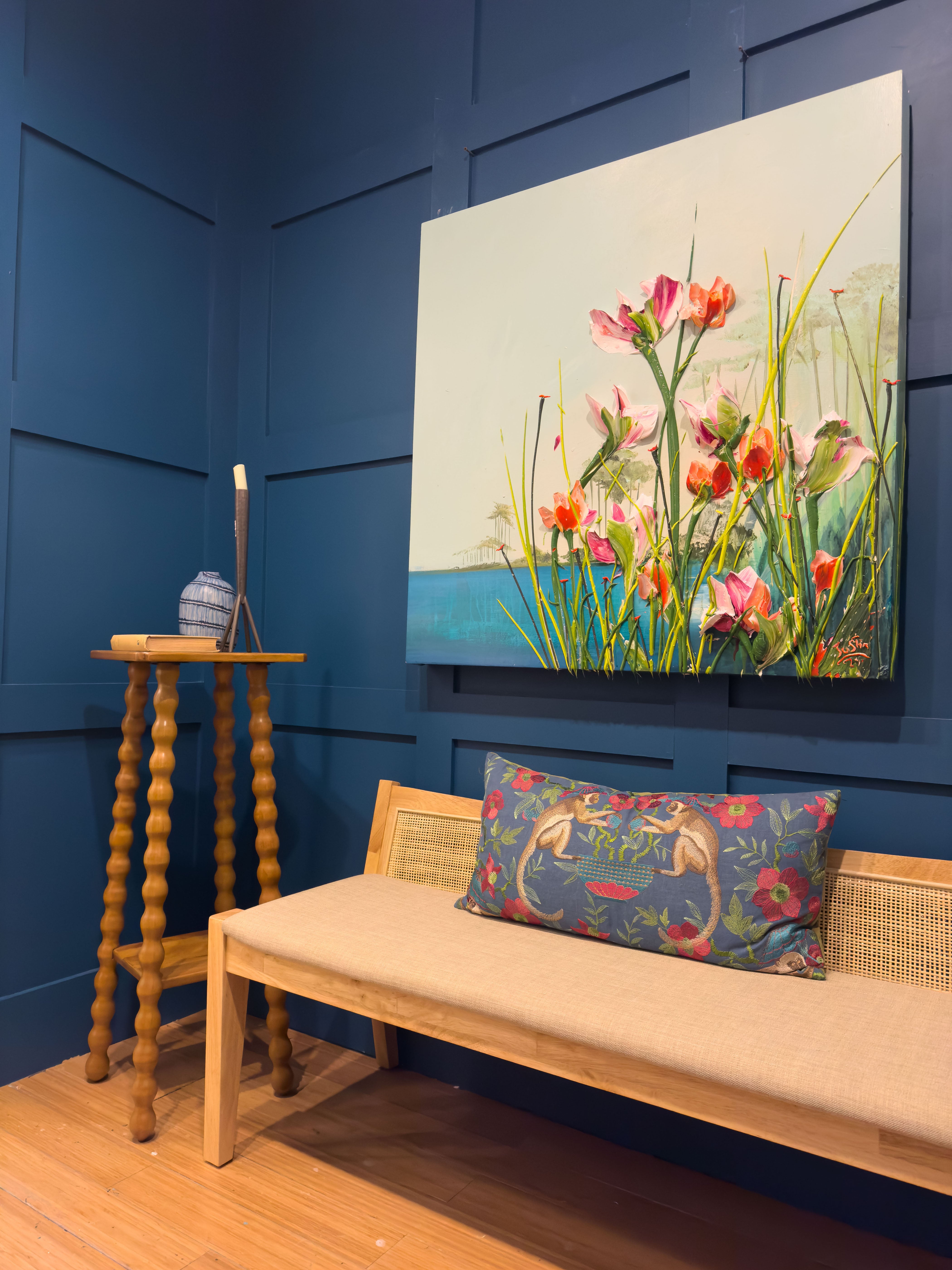 Coastal Floral 03, 36x36 – Justin Gaffrey