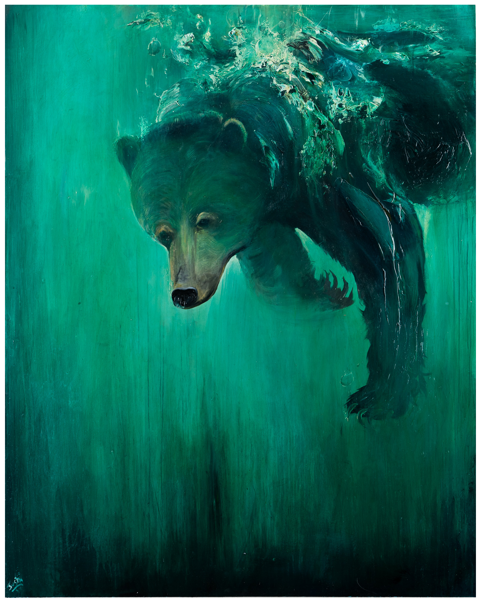 Bear Dives, 48x60