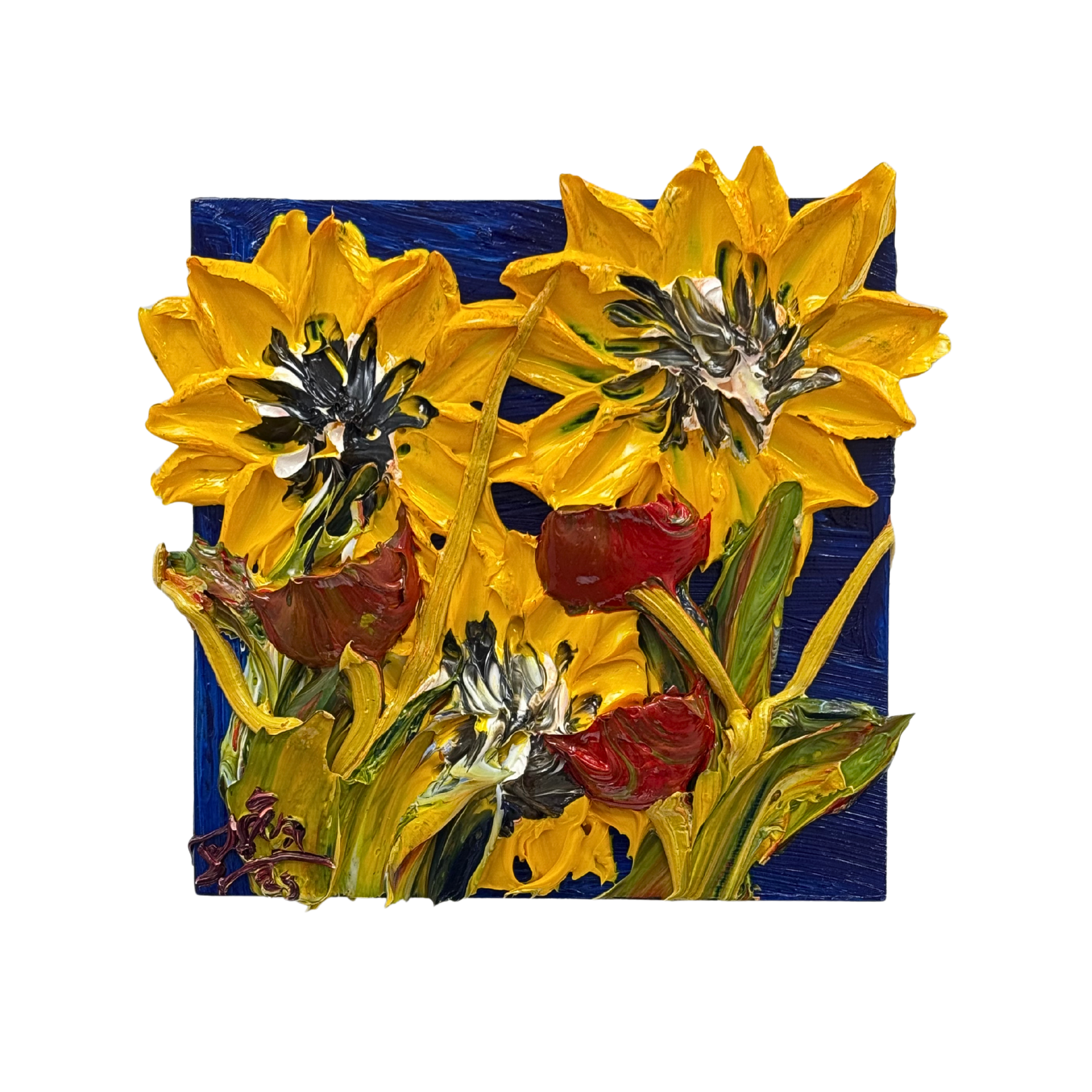 04 SUNFLOWER SMALL 12X12 | DECK THE WALLS 1125