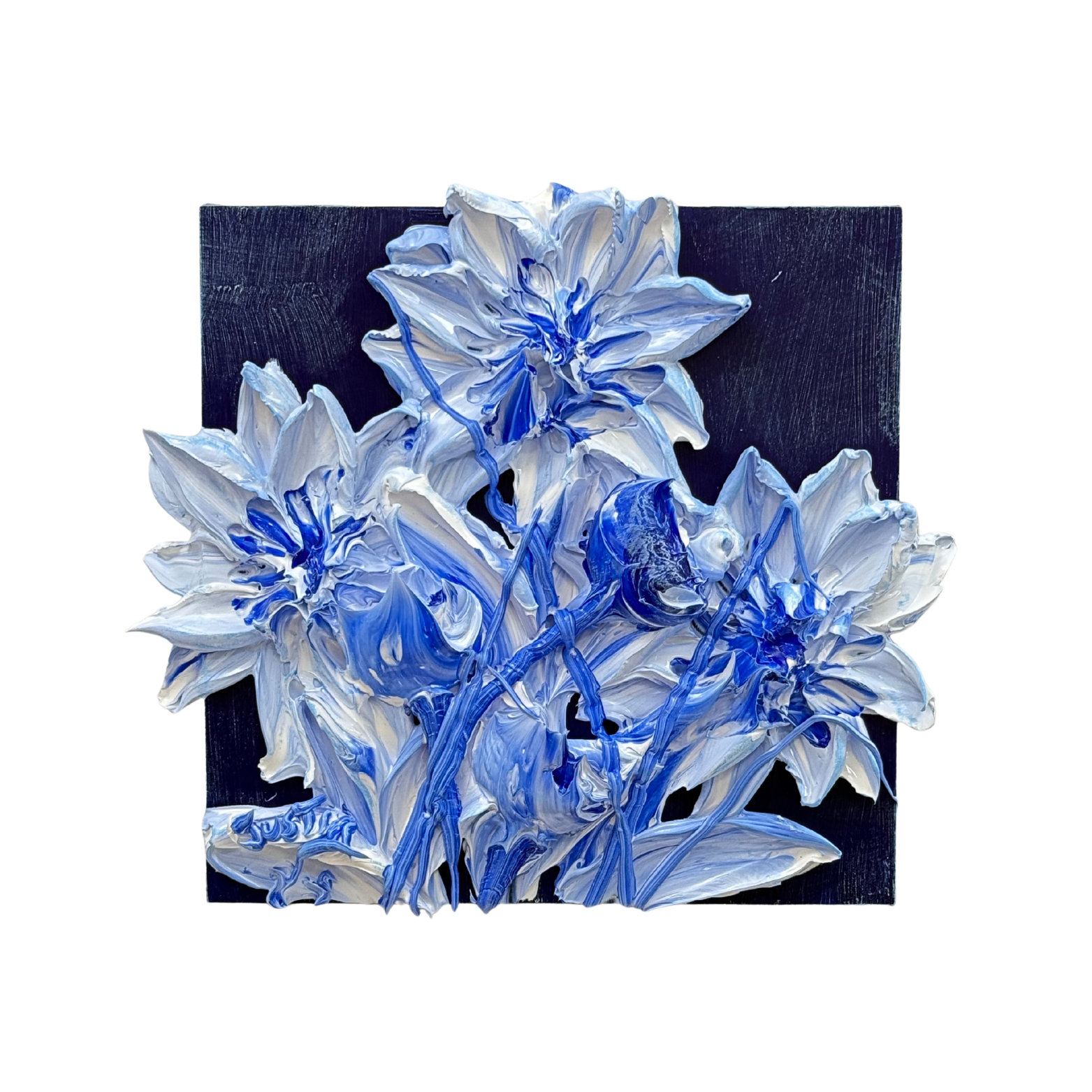 09 BLUE SUNFLOWER SMALL 12X12 | DECK THE WALLS 1125