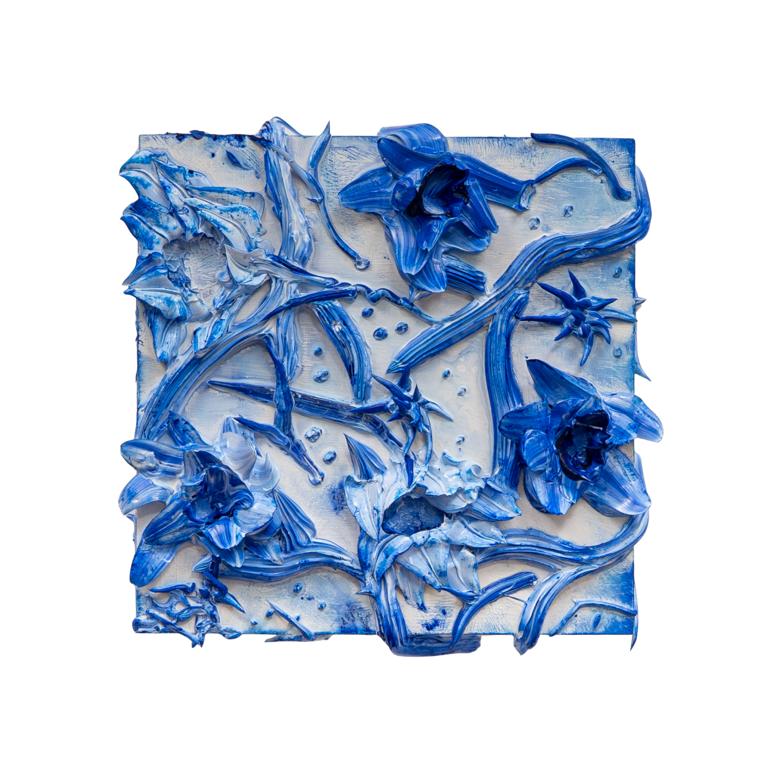 36 BLUE FLORAL SMALL 12X12 | DECK THE WALLS 1125