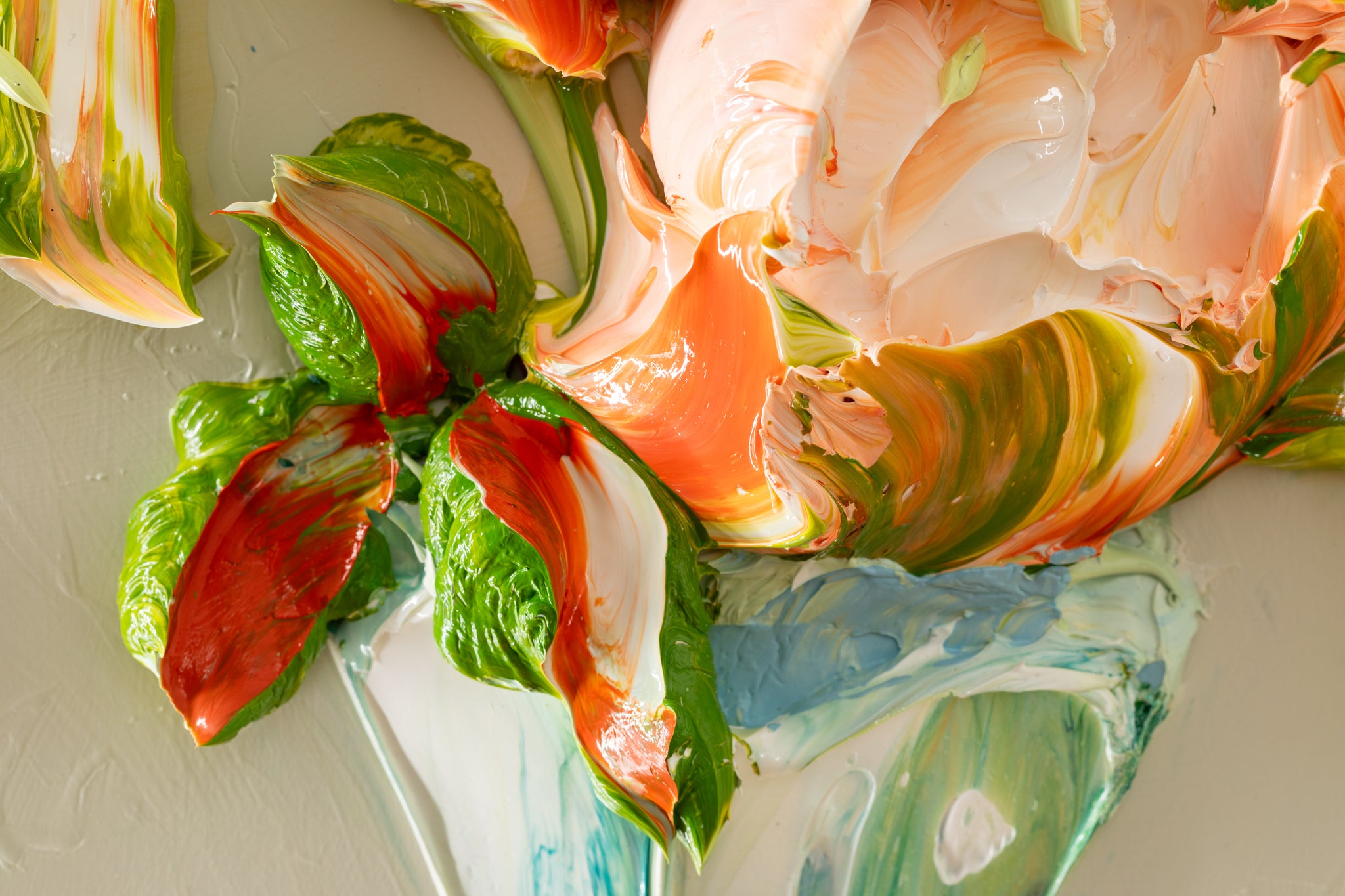 DCWAF SILENT AUCTION SATURDAY 4/26/25 - Flora Fortuna Floral Vase Still Life 48x48