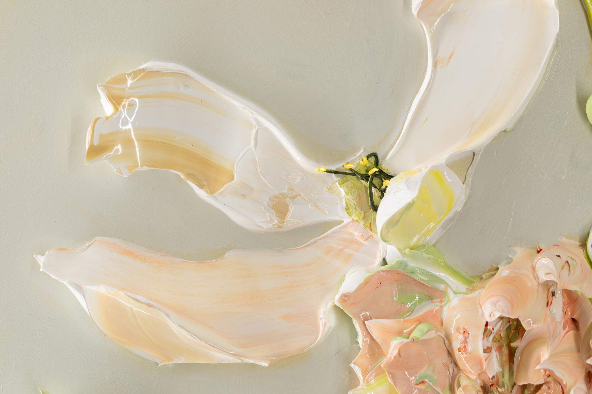 DCWAF SILENT AUCTION SATURDAY 4/26/25 - Flora Fortuna Floral Vase Still Life 48x48