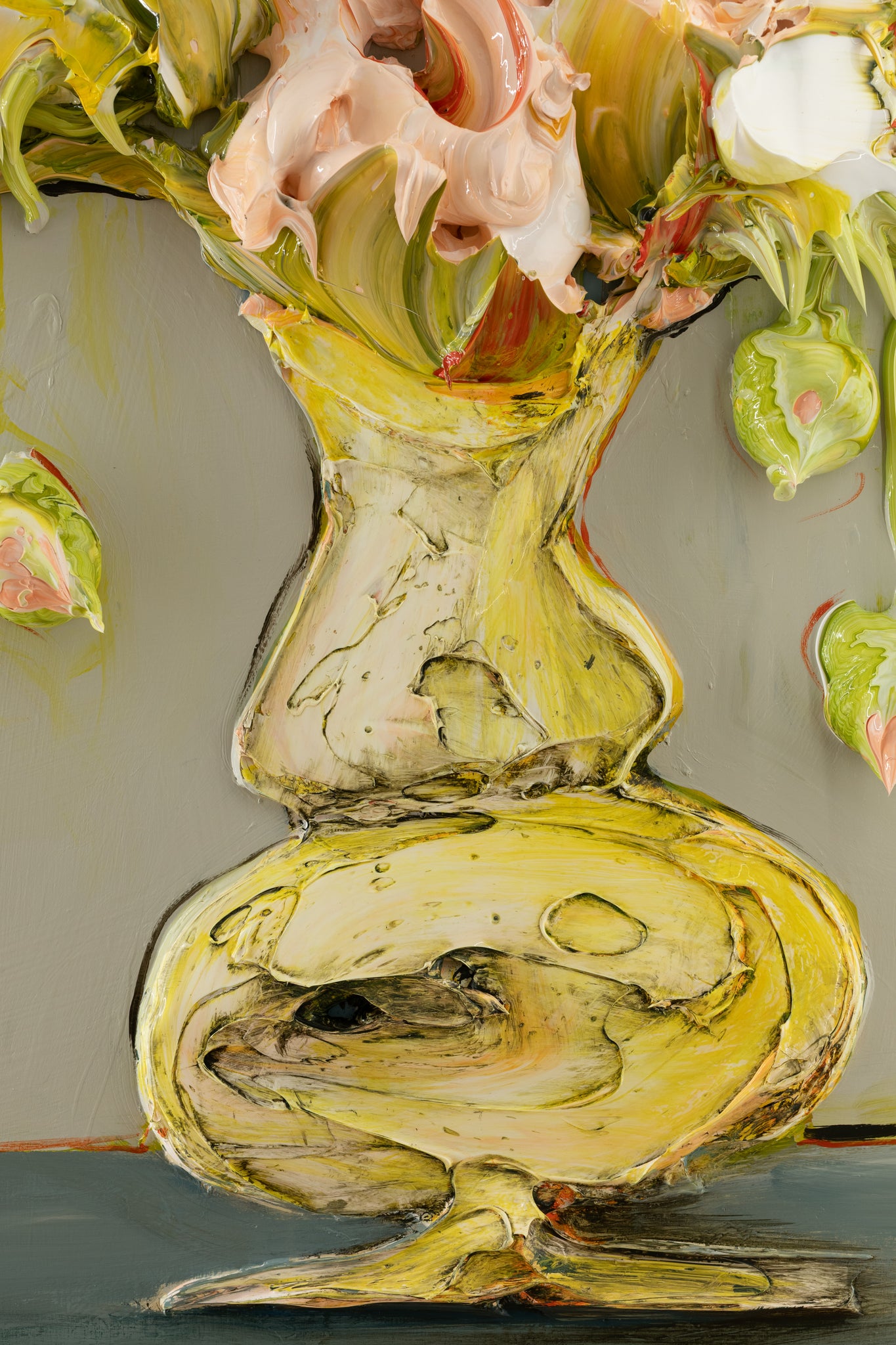 DCWAF - PWMC DINNER - LIVE AUCTION - Golden Hour Floral Vase Still Life 36x36