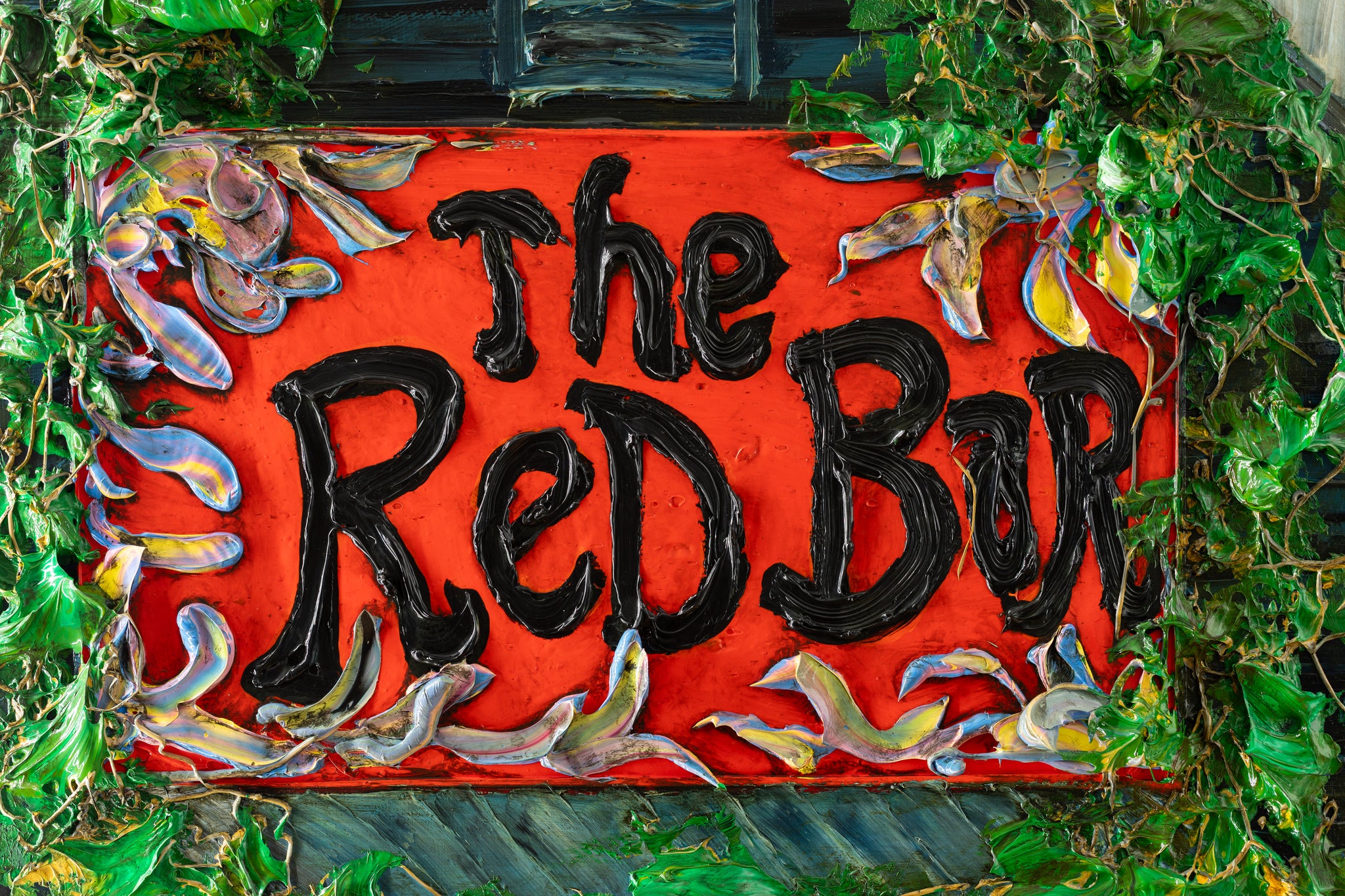 Red Bar Bear 40x30