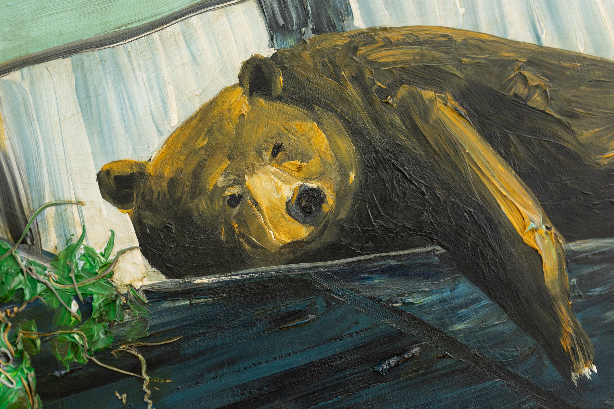 Red Bar Bear 40x30