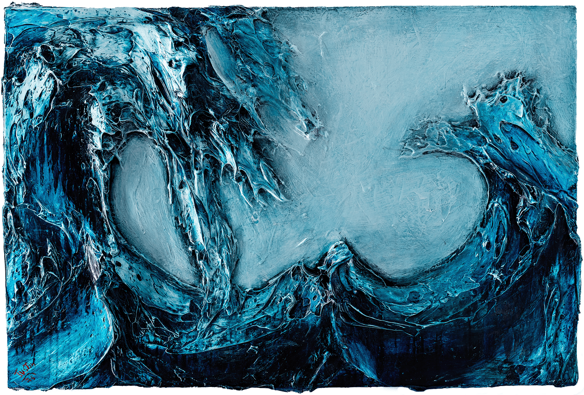 LOT 14 | 1125 AUCTION | TURQUOISE WASH 36X24