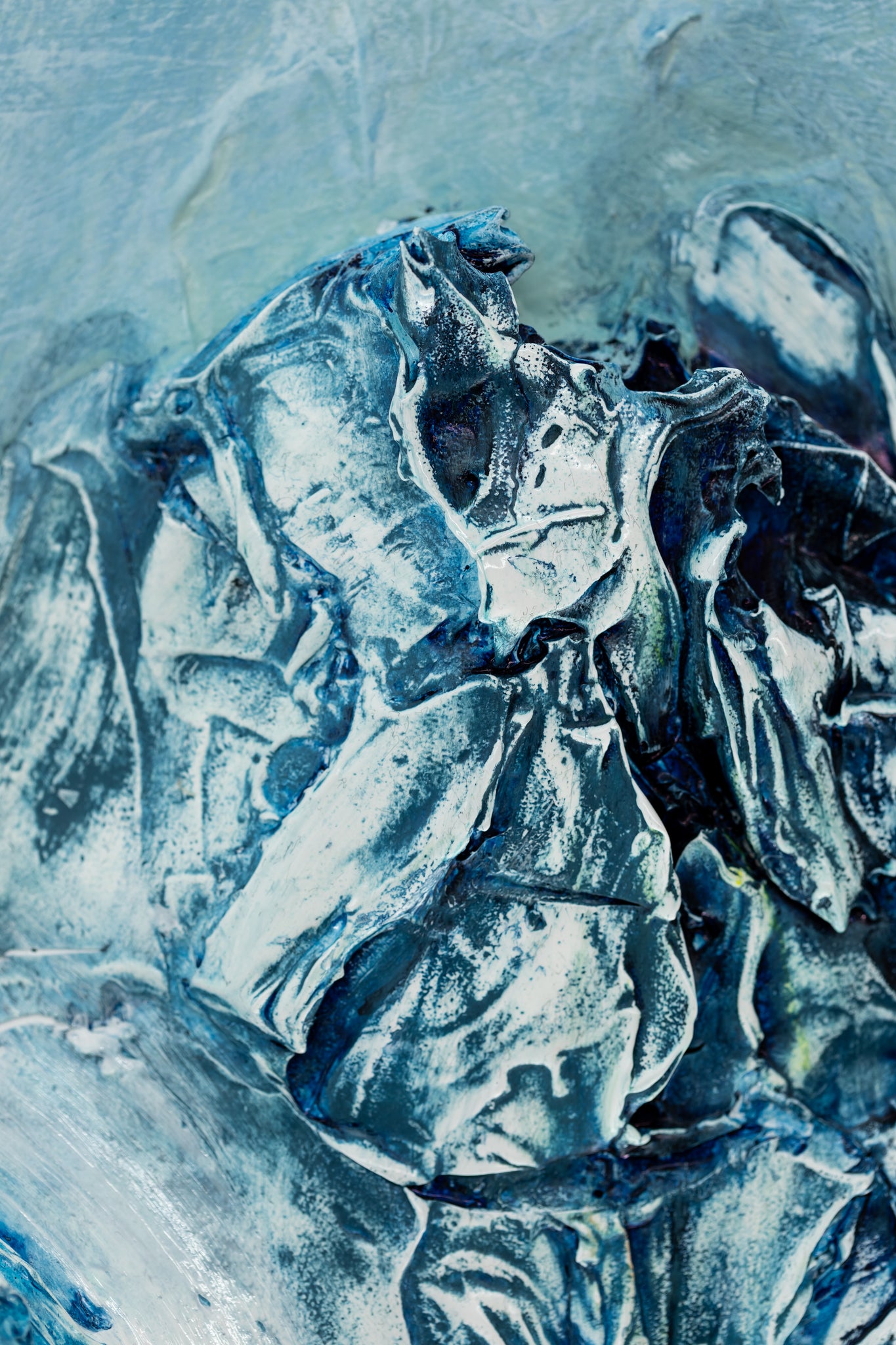 Blue Green Mountainscape, 40x30