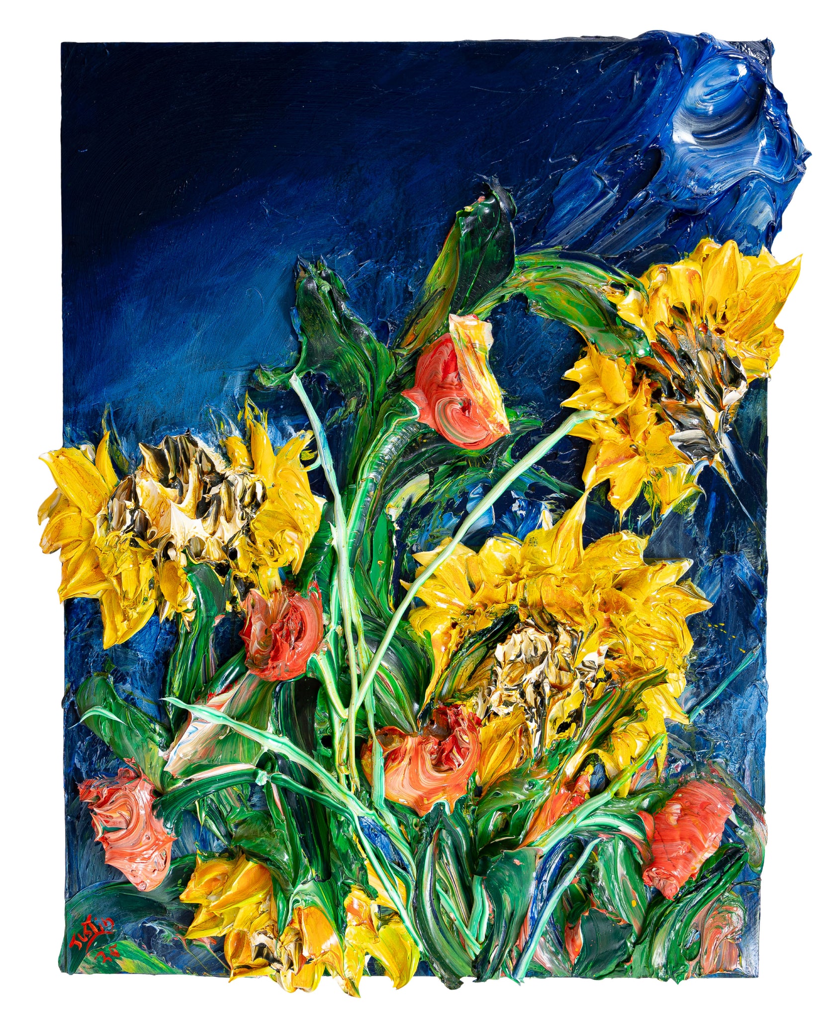 Sunflower Blue 30x40