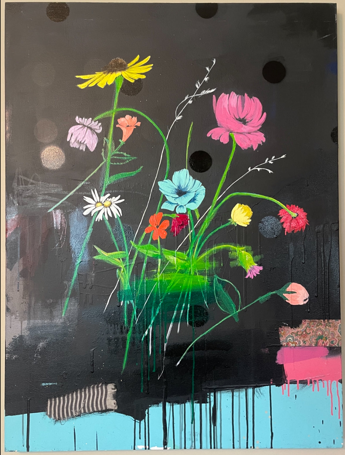 Flowers in a Black Vase 1, Christon Anderson