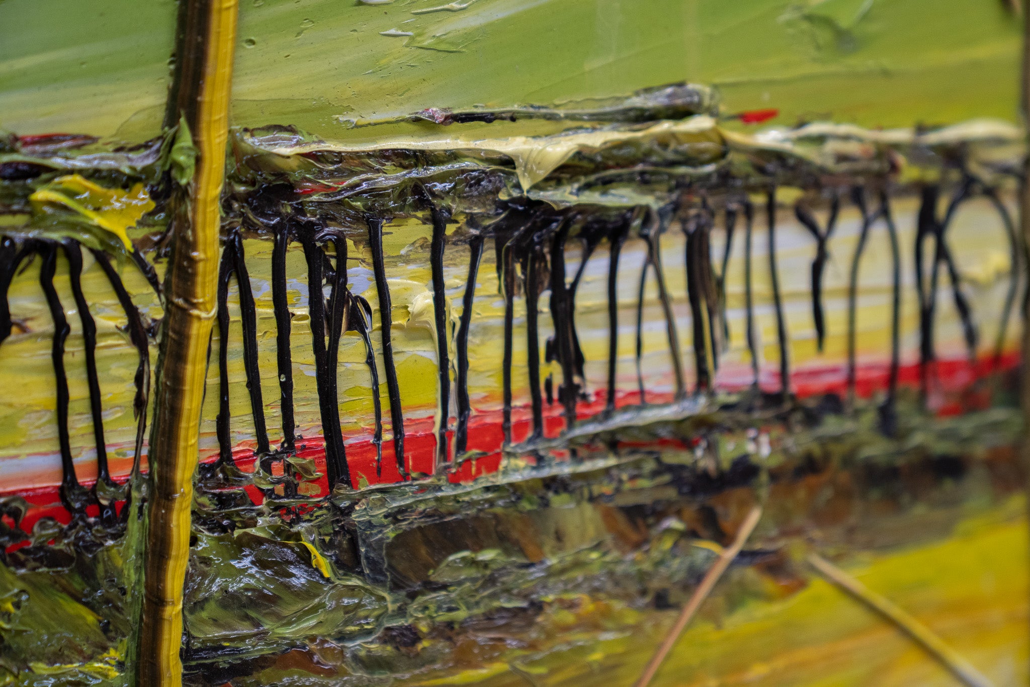 Chartreuse Lakescape, 48x48