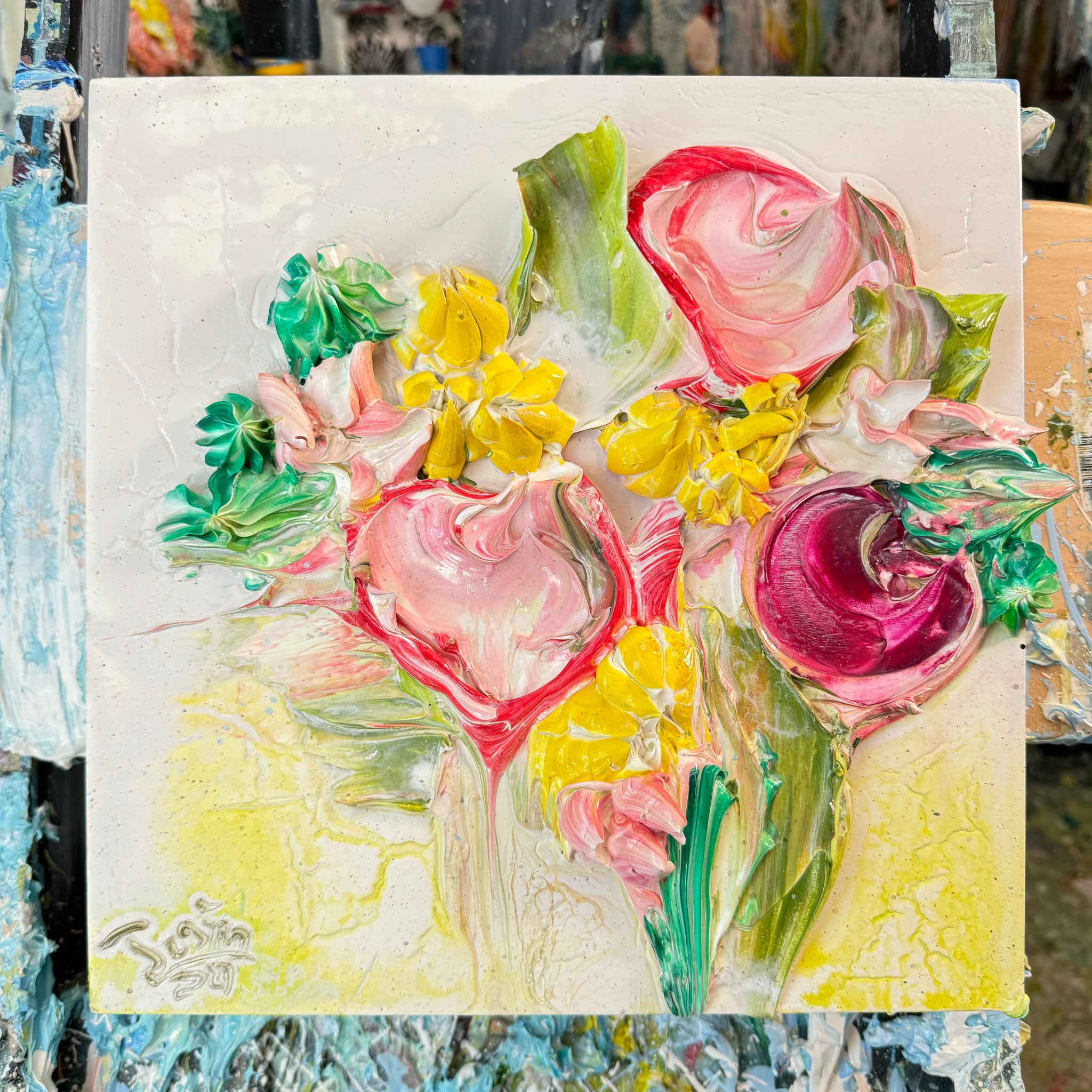 Abstract Floral 15, 12x12