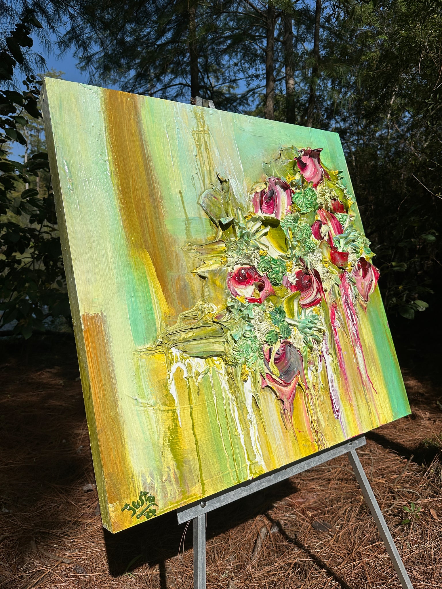 Abstract Floral, 36x36