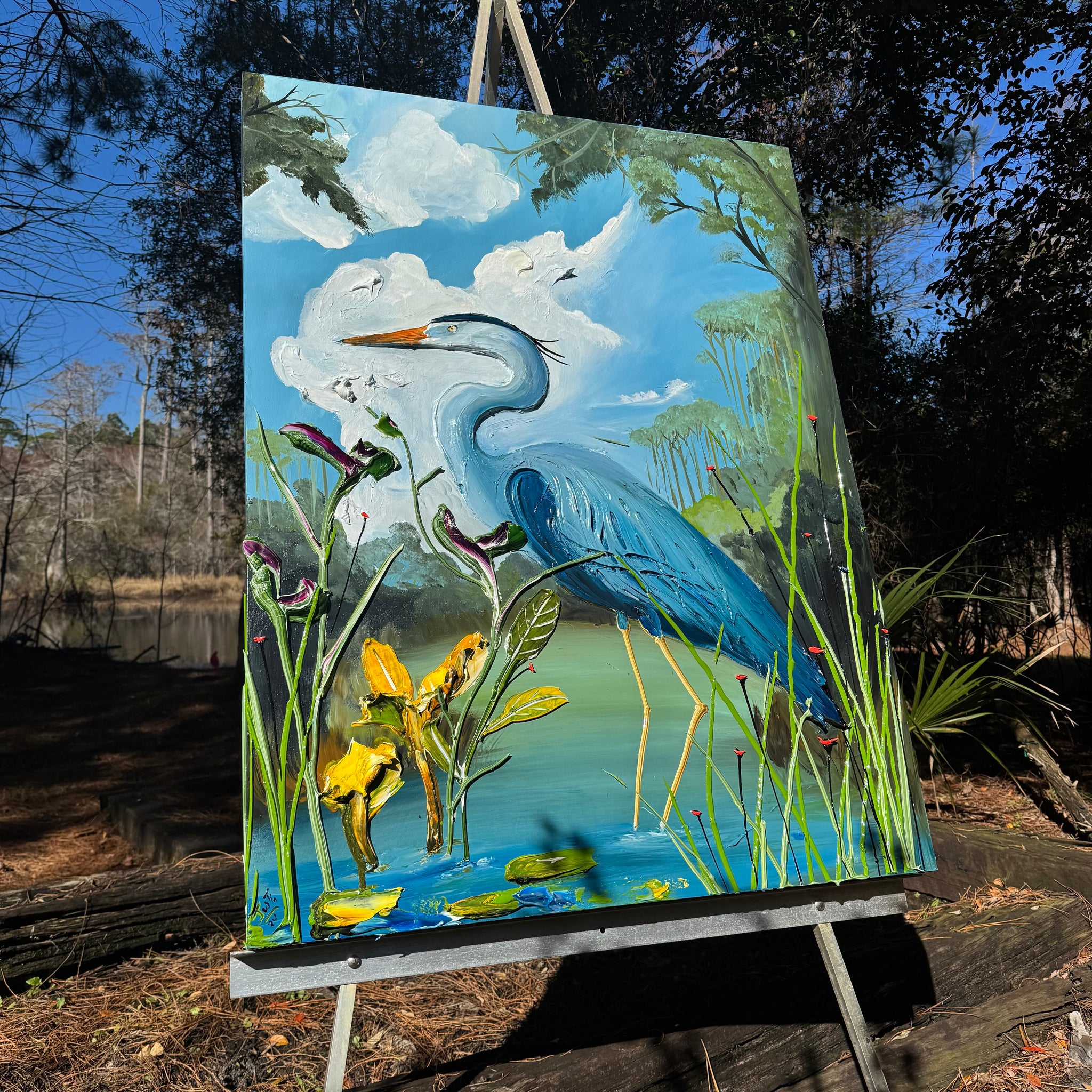 Summer Heron, 36x48