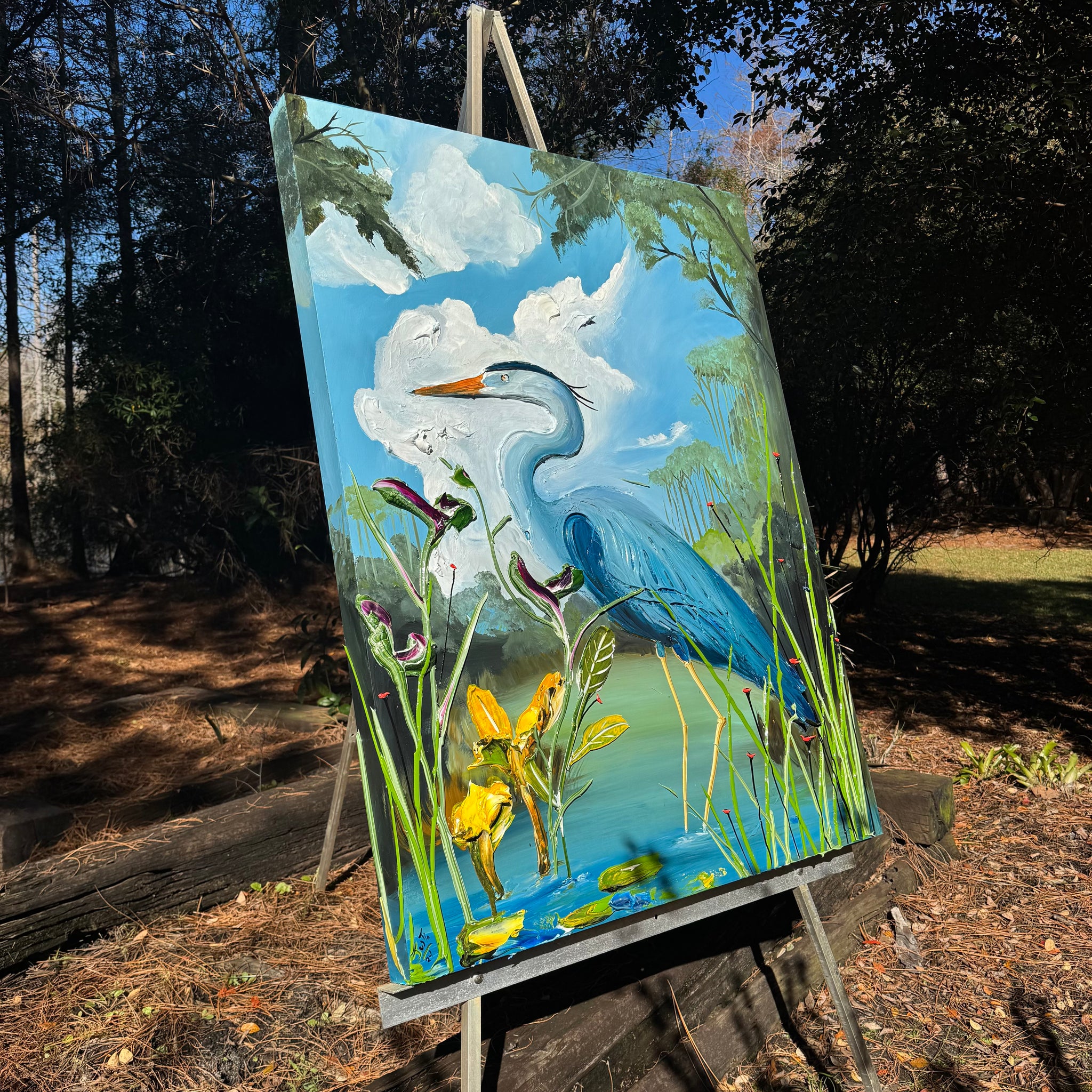 Summer Heron, 36x48