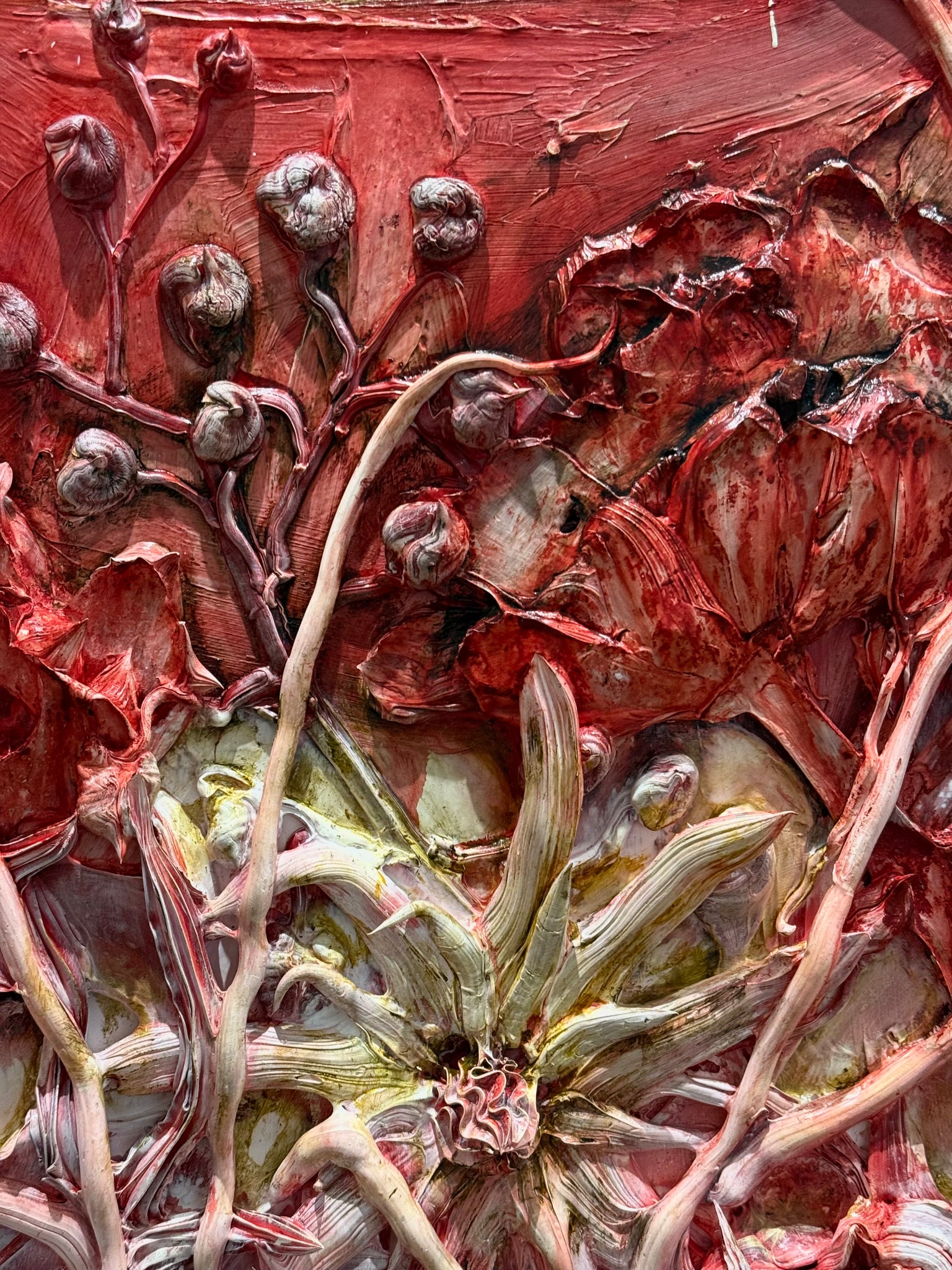 Liminal 13 / DEER IN RED / 48x48