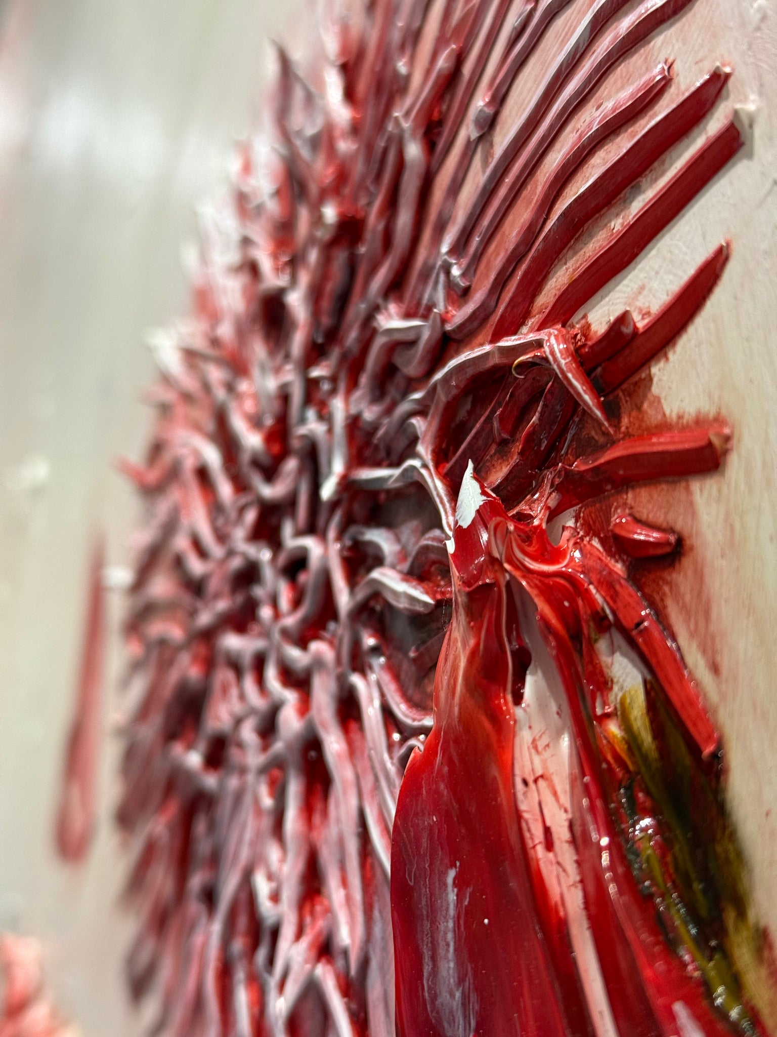 Liminal 13 / DEER IN RED / 48x48