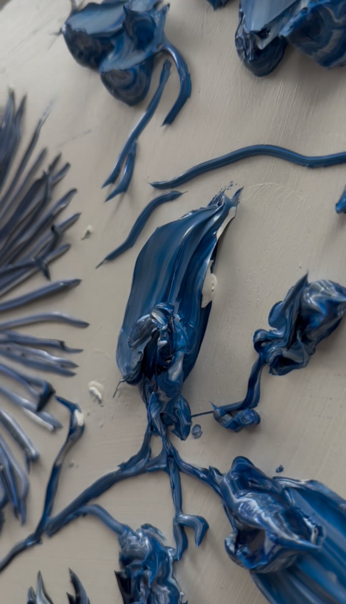 Liminal 17 / TOILE FLORAL BLUE / 30x40