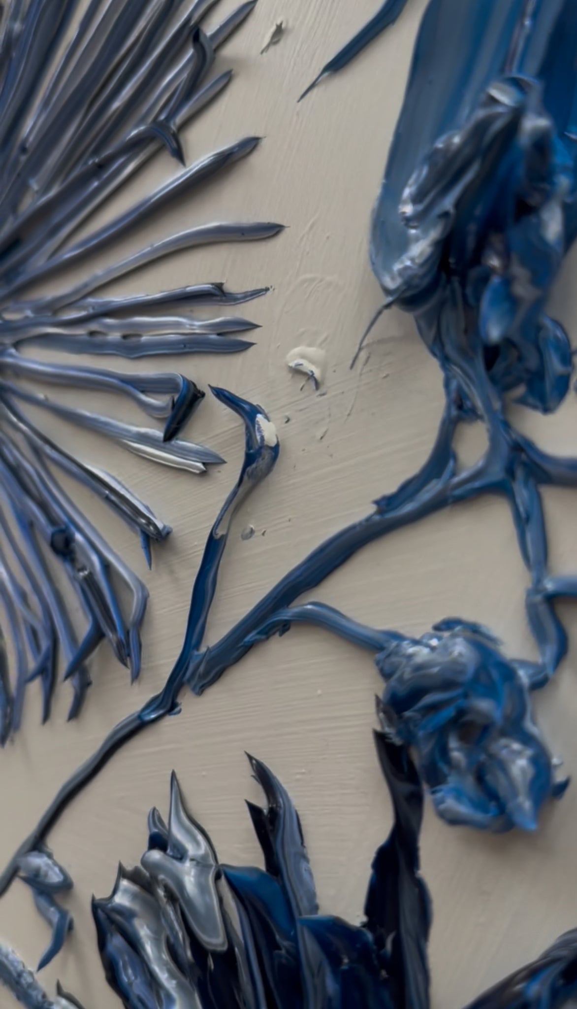 Liminal 17 / TOILE FLORAL BLUE / 30x40