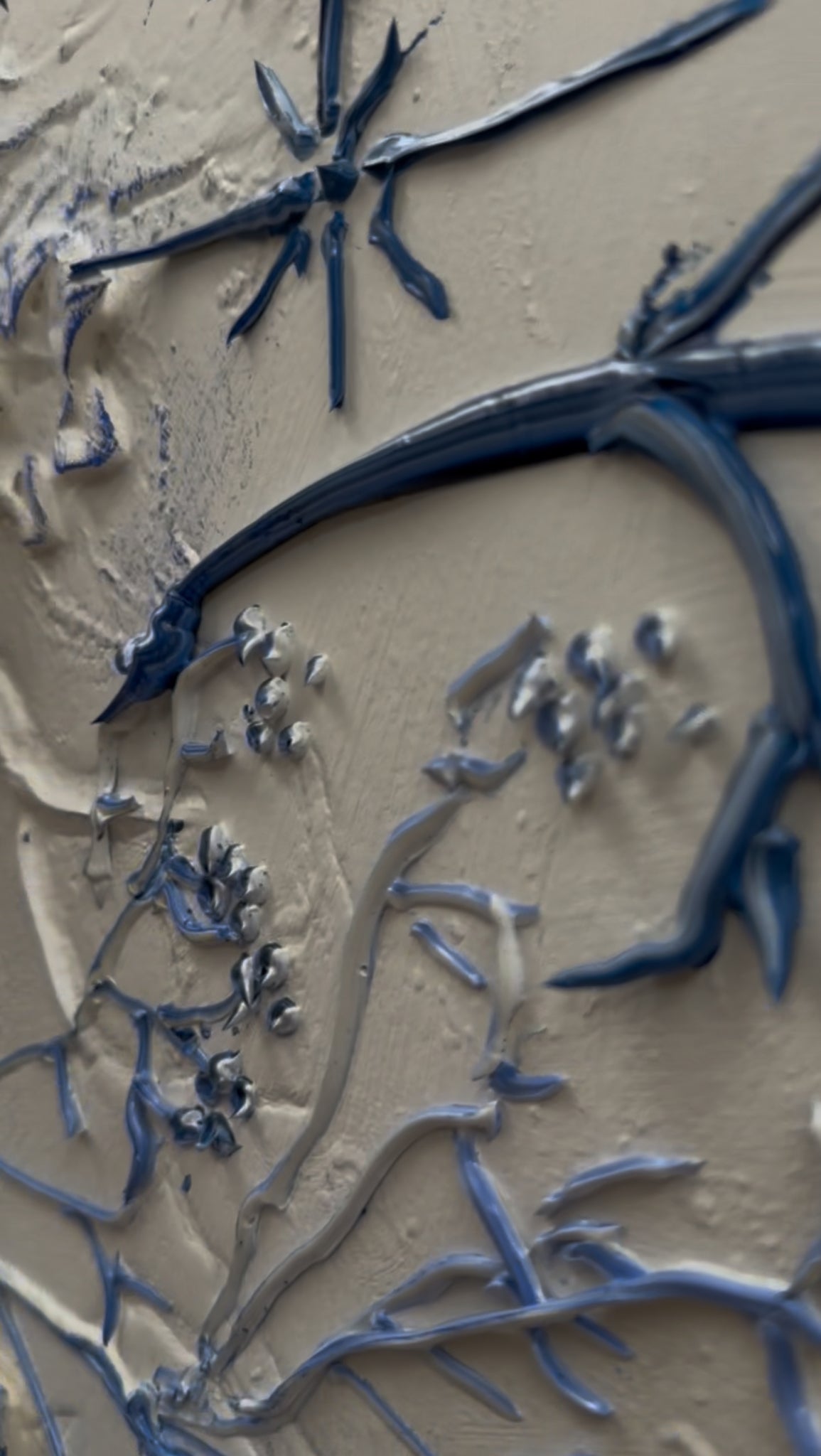 Liminal 17 / TOILE FLORAL BLUE / 30x40