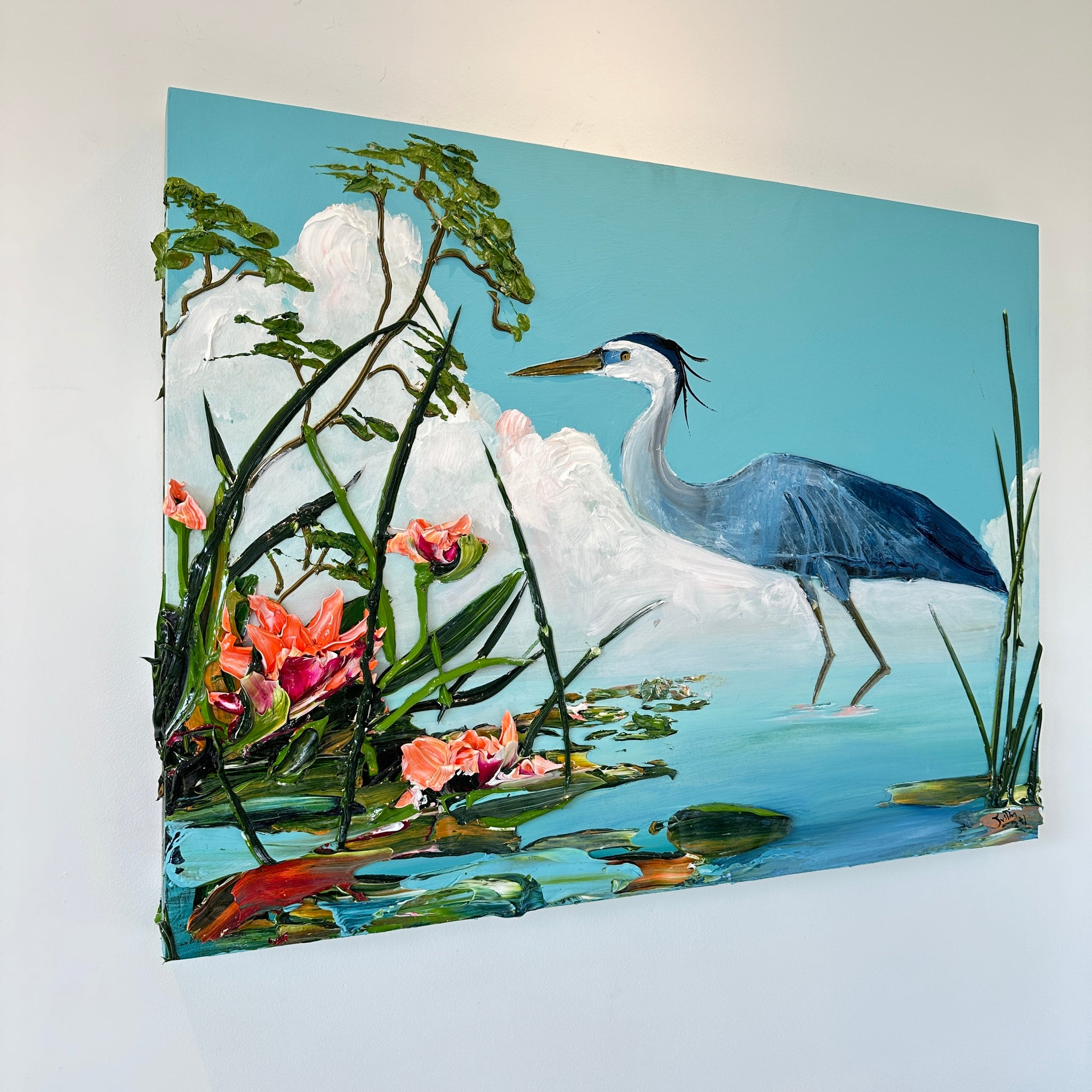 LOT 31, Heron Wading, 40x30