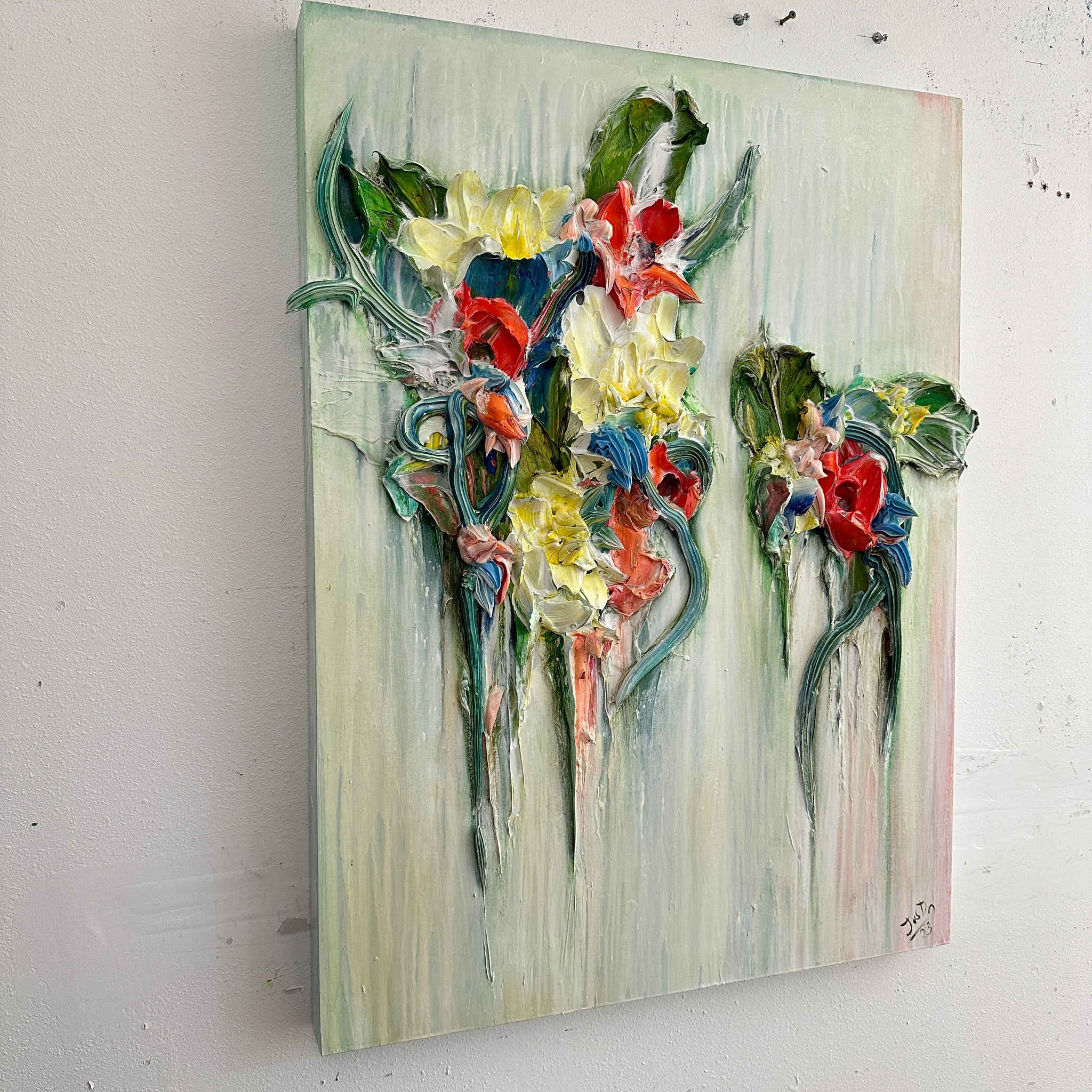 LOT 24 - Abstract Floral, 30x40