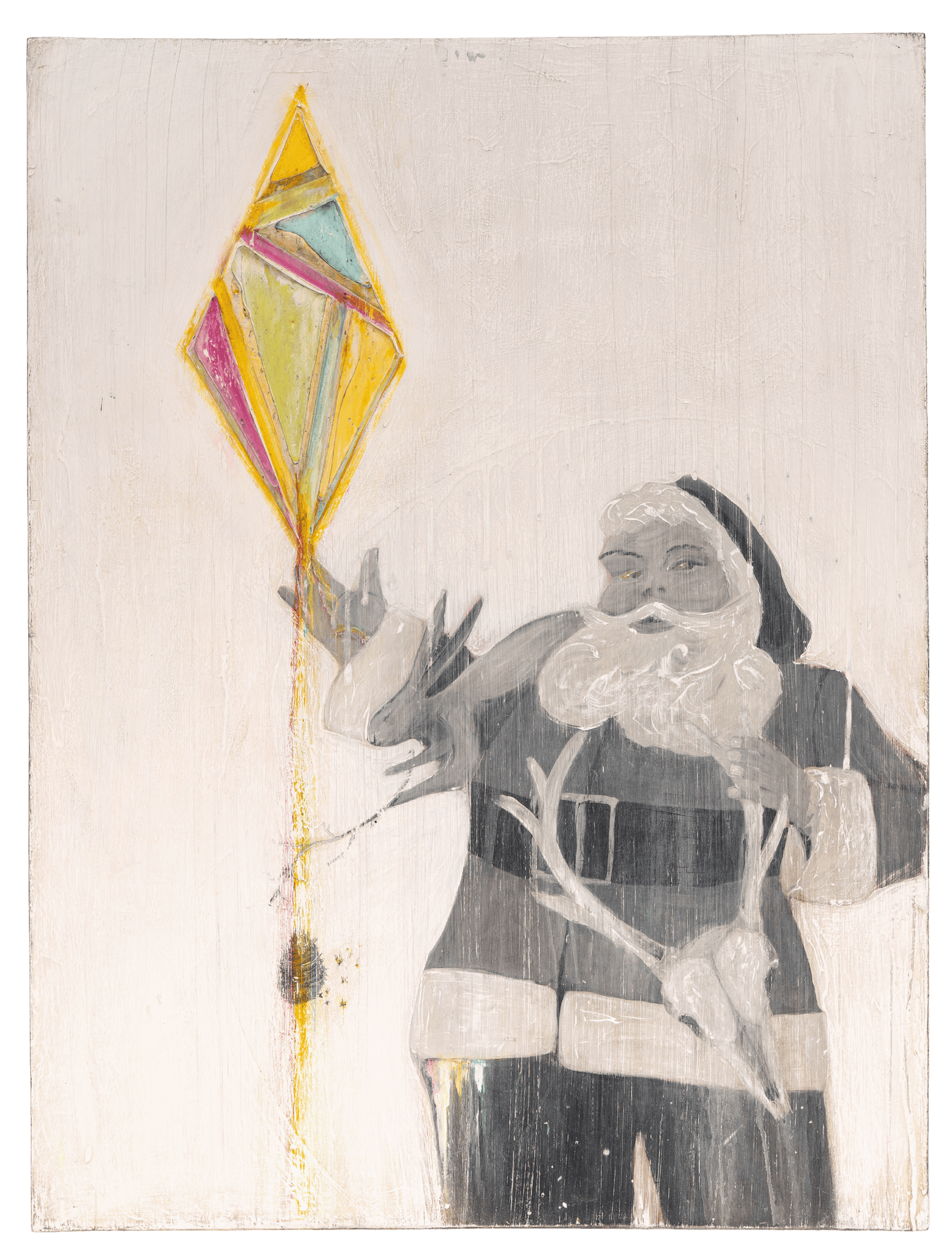 LOT 35 | 1125 AUCTION | SANTA WITH KITE 36X48