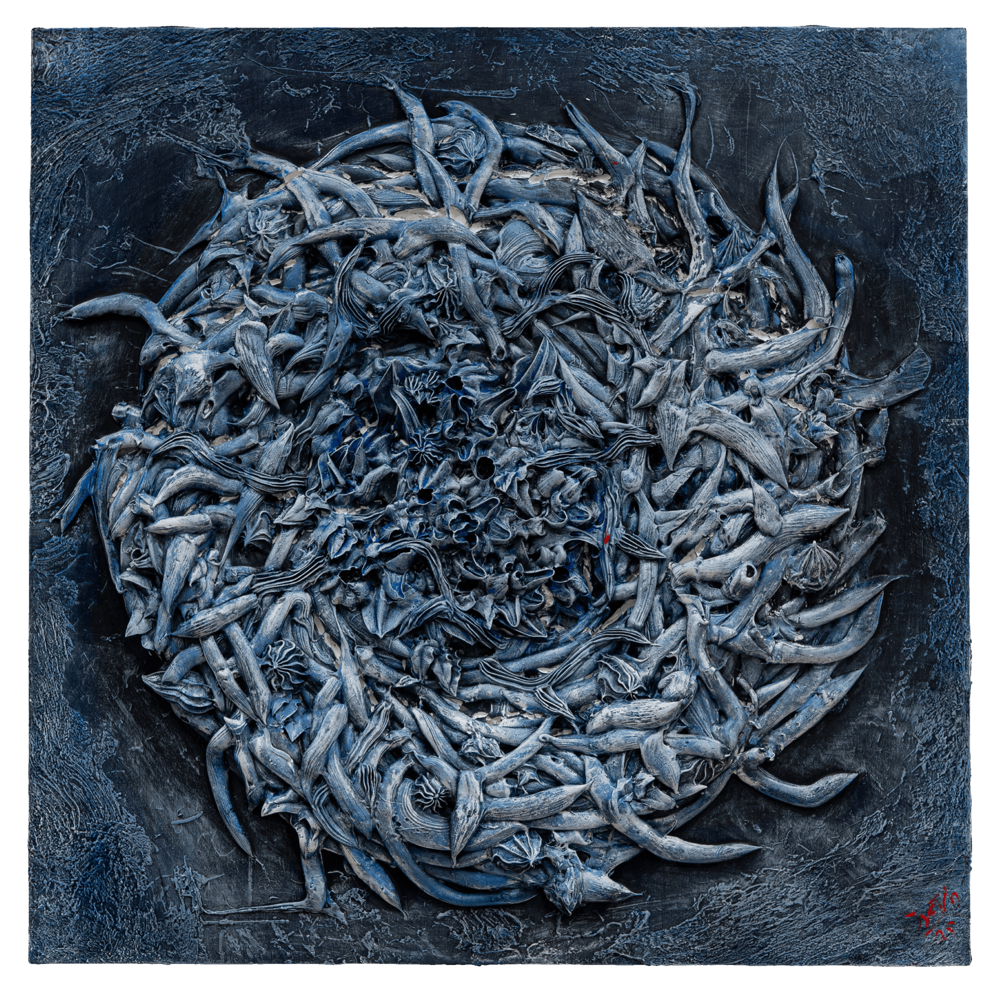 LOT 45 | 1125 AUCTION | BLUE NEST #1 36X36