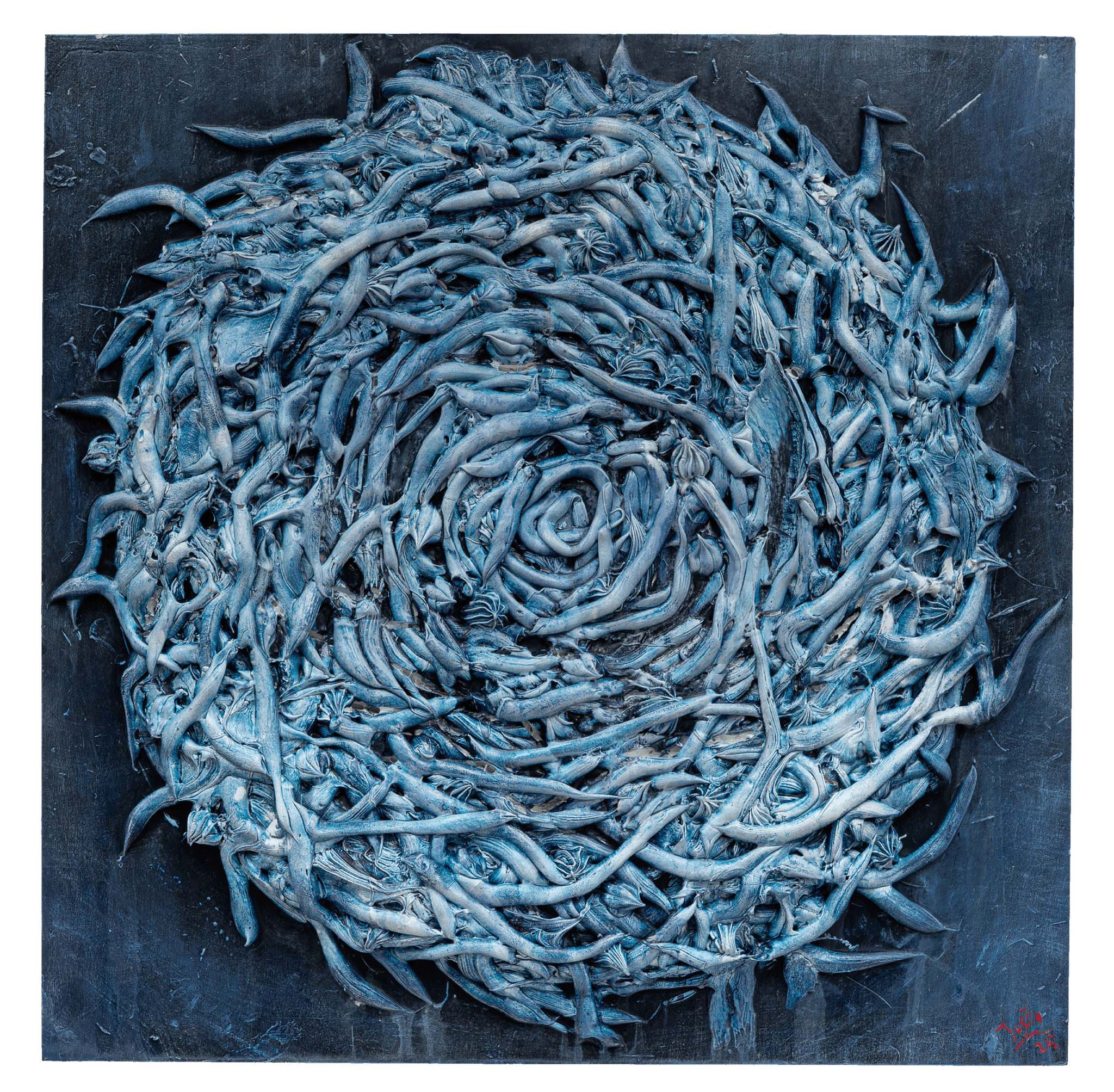 LOT 46 | 1125 AUCTION | BLUE NEST #2 36X36