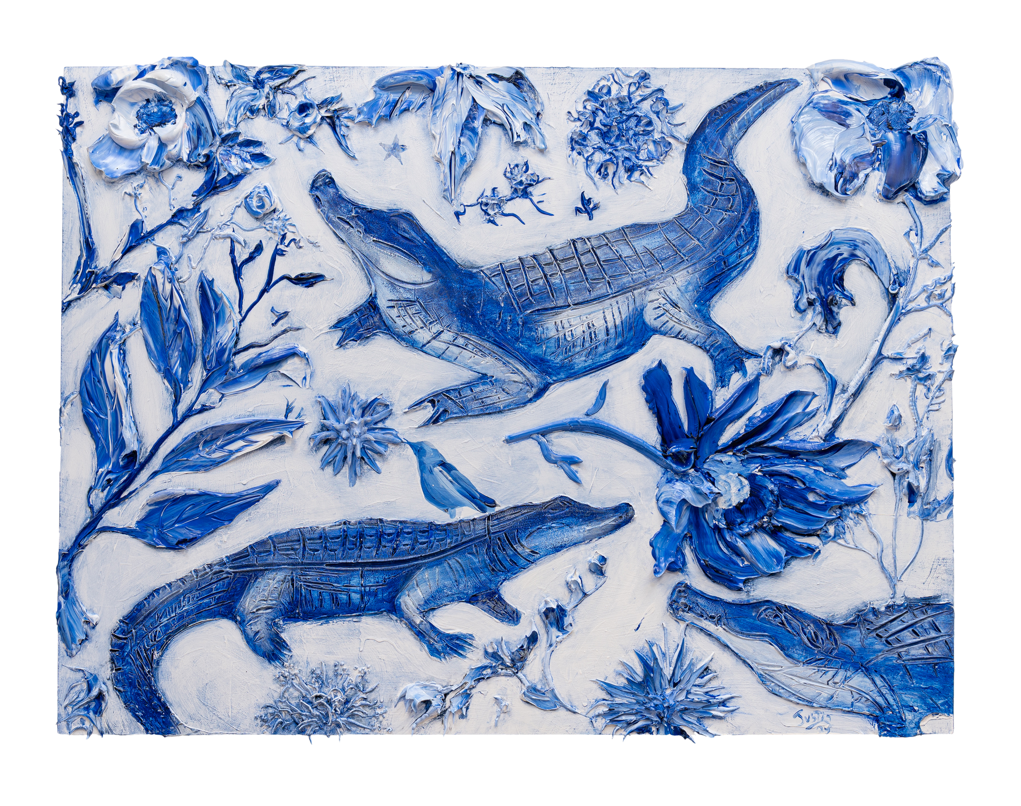 Liminal 08 / Alligator Toille / 48x36