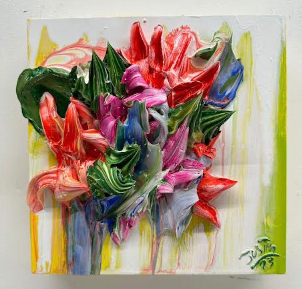 12x12 Abstract Floral