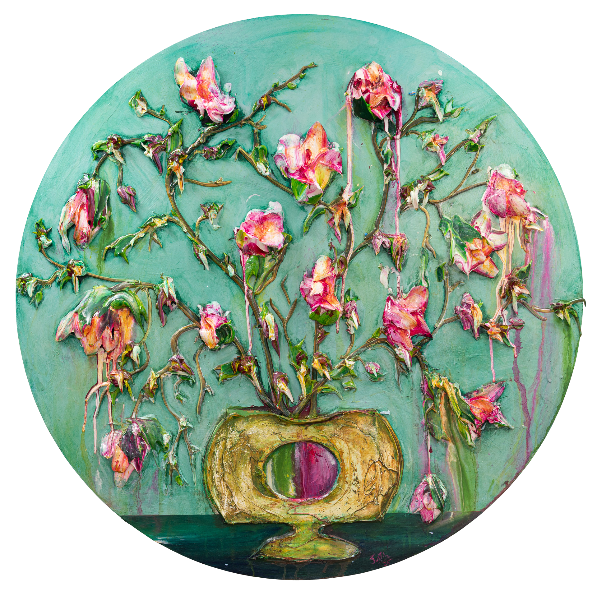 Violet Still Life 48x48 Round