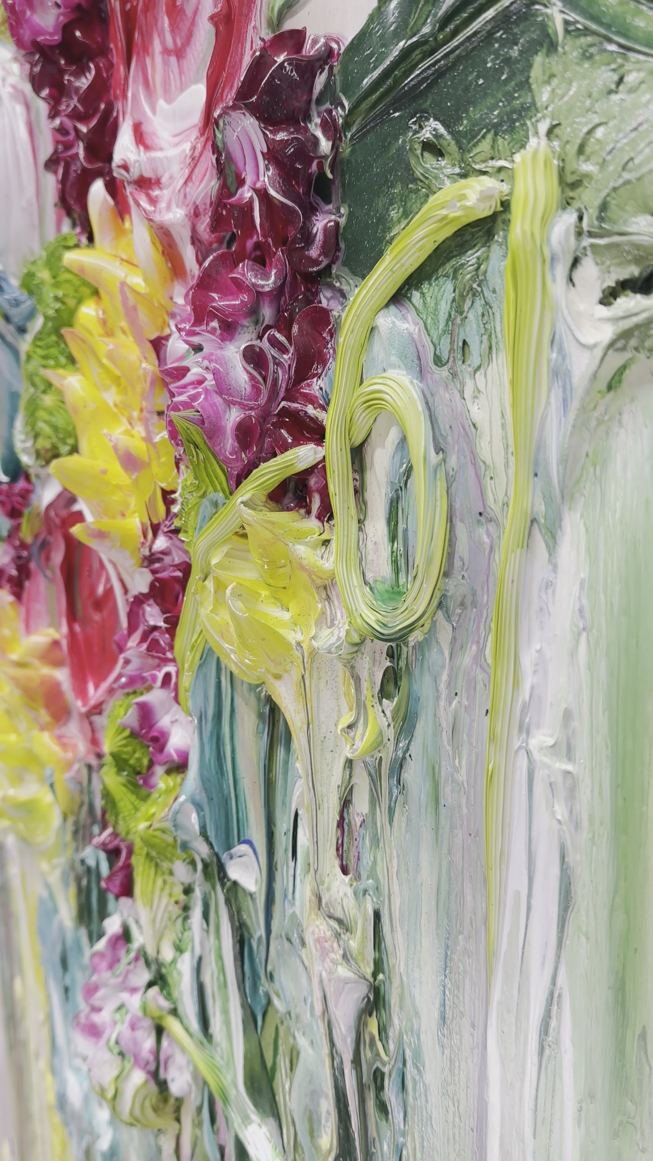 Abstract Floral 01, 48x48 – Justin Gaffrey